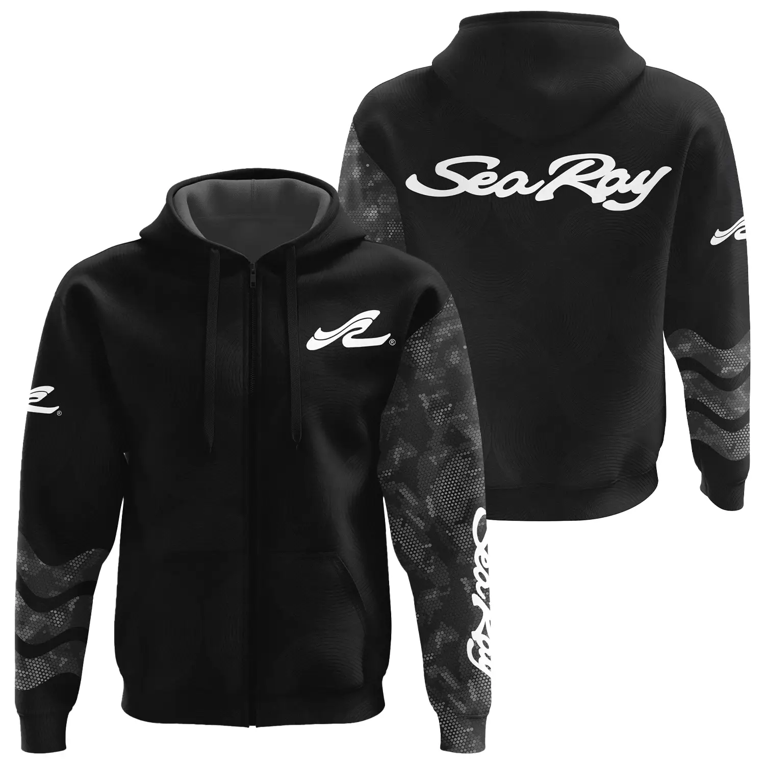 Sea Ray Exclusive Logo Zipper Hoodie TTFSHDZ3D081911SYZ - Sea Ray Hoodie