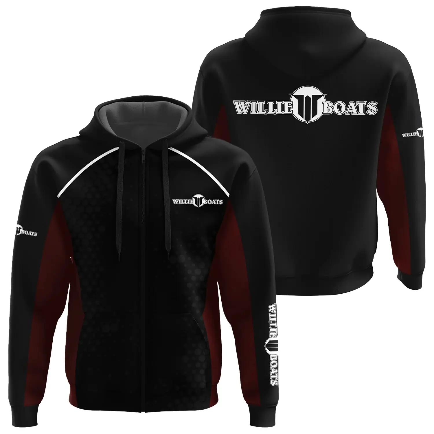 Willie Exclusive Logo Zipper Hoodie TTFSHDZ3D081912WIZ - Willie Hoodie