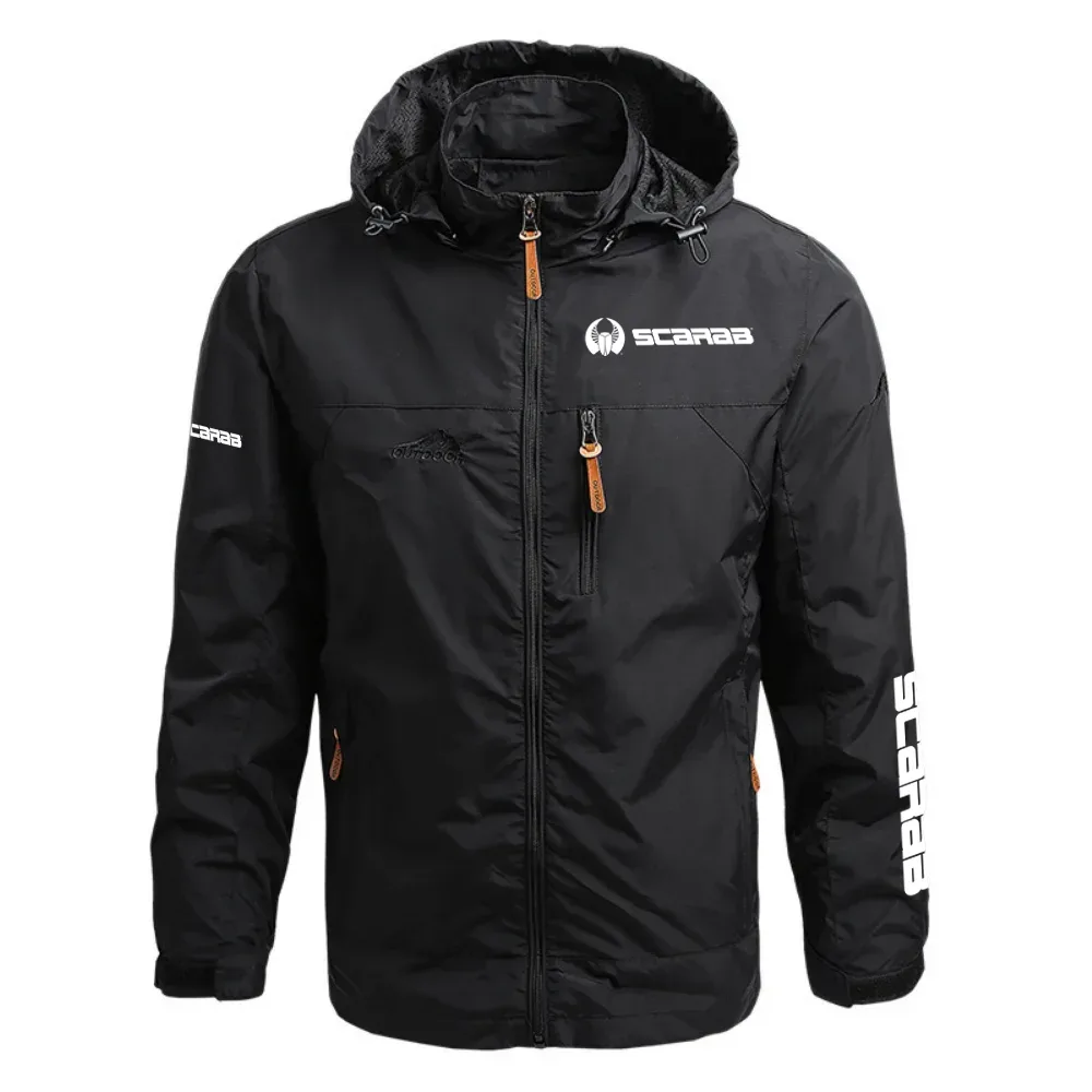 Scarab Exclusive Logo Waterproof Outdoor Jacket Detachable Hood TTFSWOJ2510SCRZ - Scarab Jacket