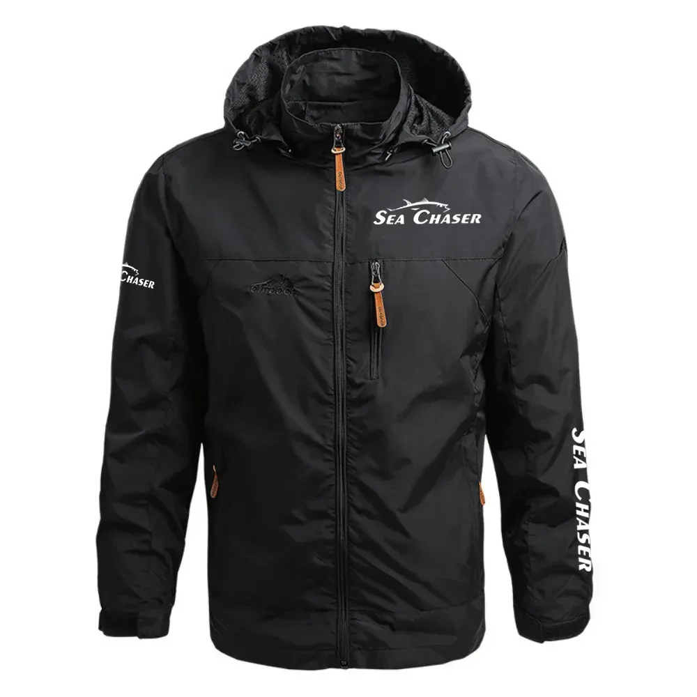 Sea Chaser Exclusive Logo Waterproof Outdoor Jacket Detachable Hood TTFSWOJ2510SEAZ - Sea Chaser Jacket