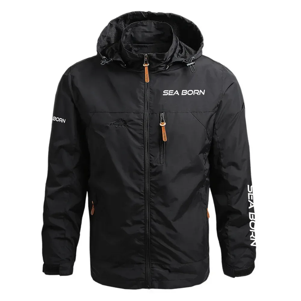 Sea Born Exclusive Logo Waterproof Outdoor Jacket Detachable Hood TTFSWOJ2510SEBZ - Sea Born Jacket