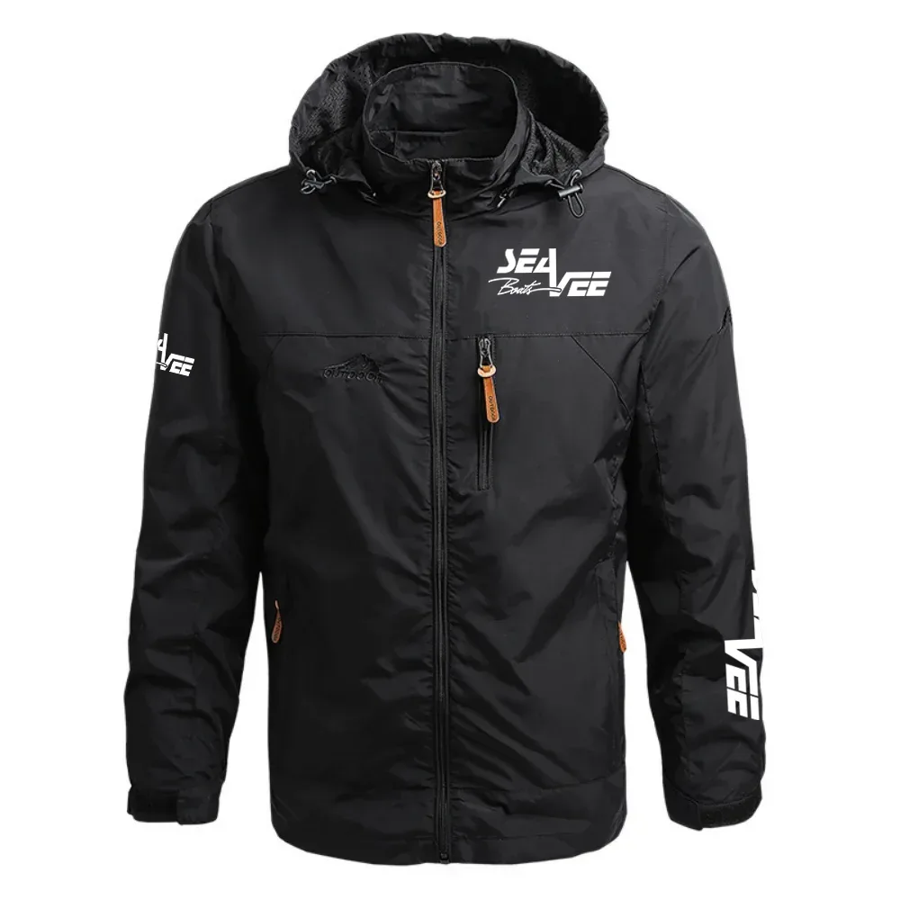 Sea Vee Exclusive Logo Waterproof Outdoor Jacket Detachable Hood TTFSWOJ2510SEVZ - Sea Vee Jacket