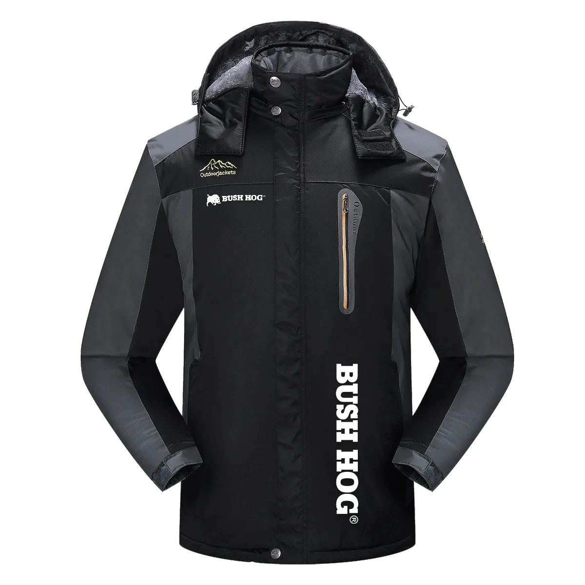 Bush Hog Exclusive Logo Detachable Hood Fleece Jacket OUFADFJ0611BHZ - Bush Hog Jacket