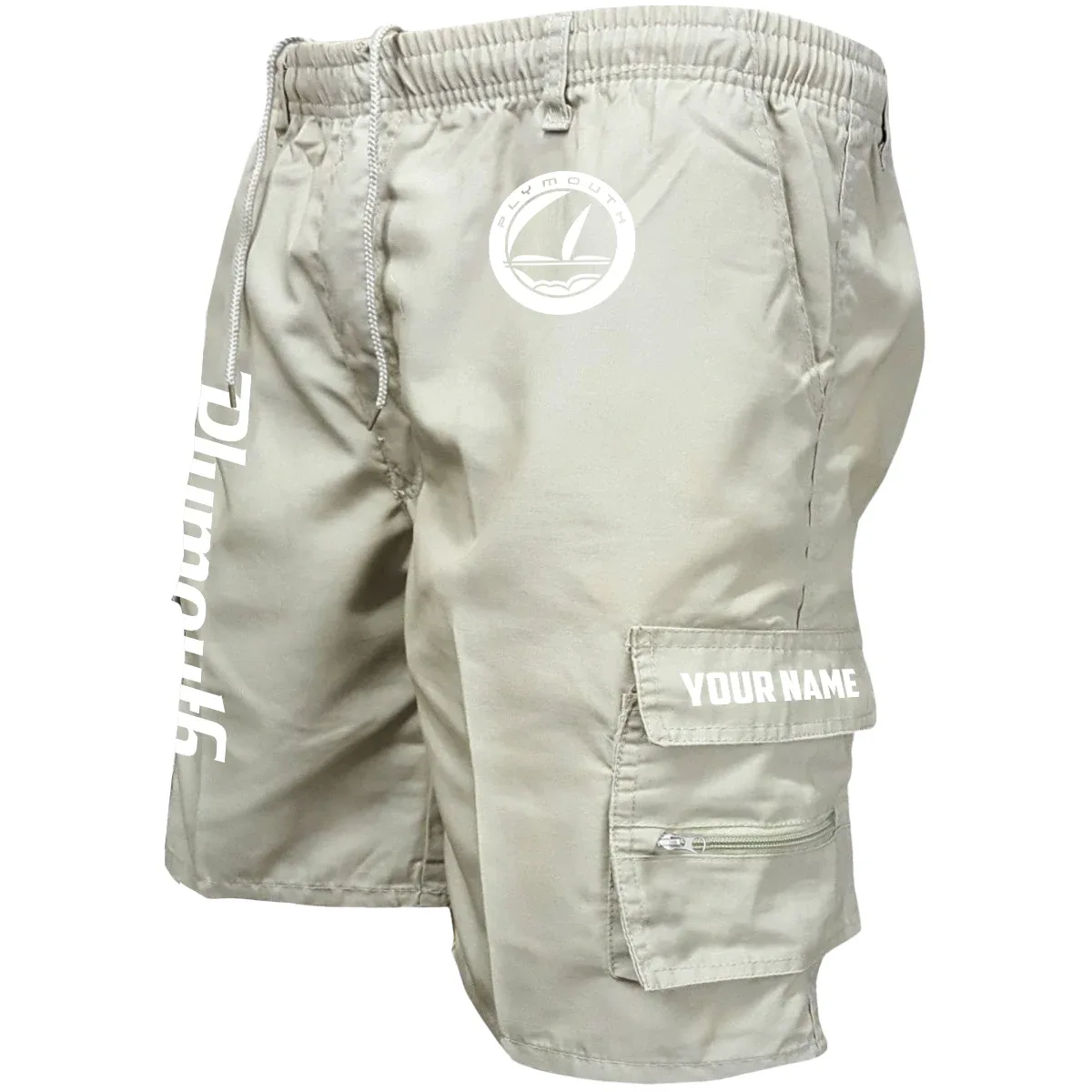 Plymouth Exclusive Logo Workwear Casual Shorts OUFAWCS0819PYZ - Plymouth Shorts