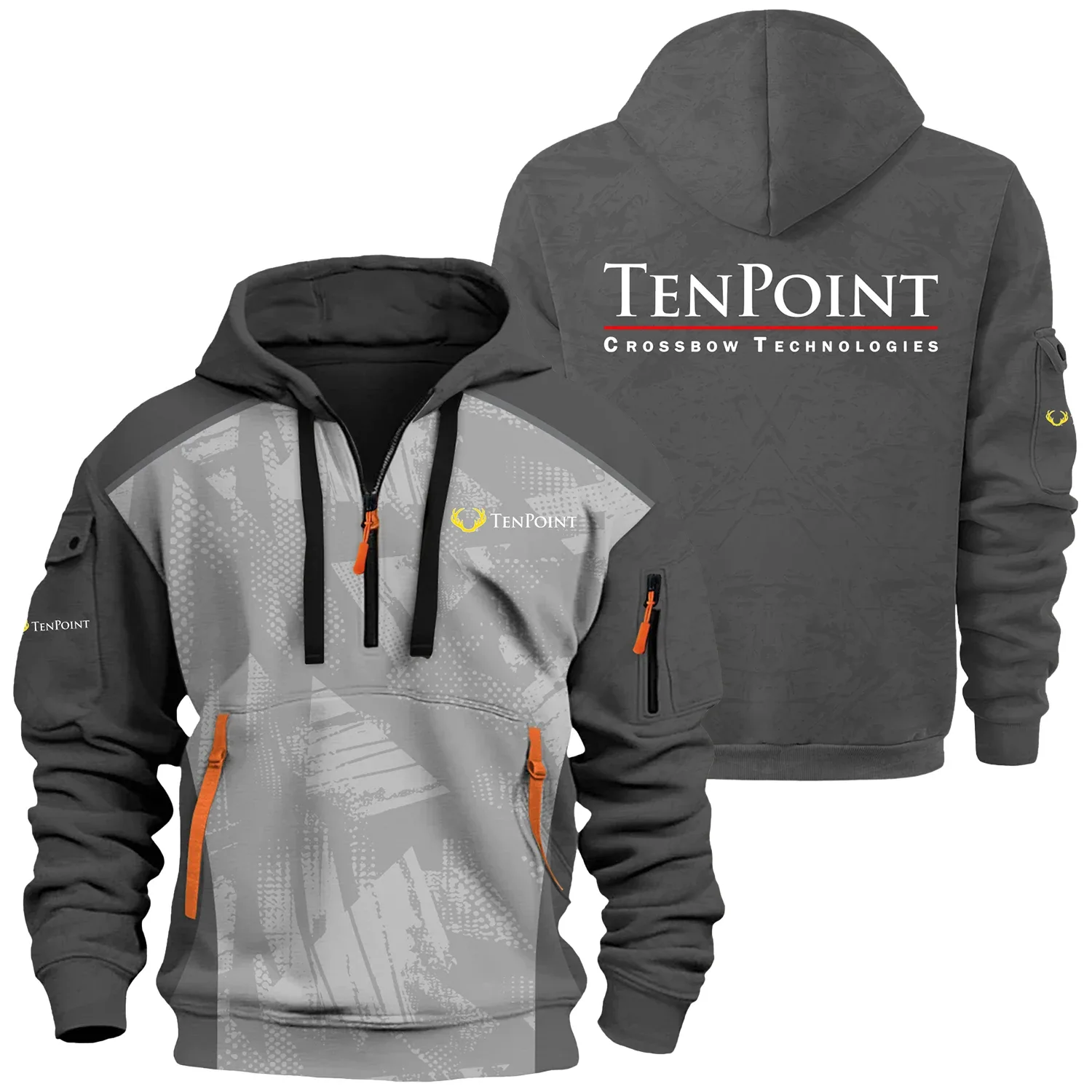 TenPoint Crossbow Exclusive Hoodie Half Zipper OUHU3DHHZ10TPZ - TenPoint Crossbow Hoodie