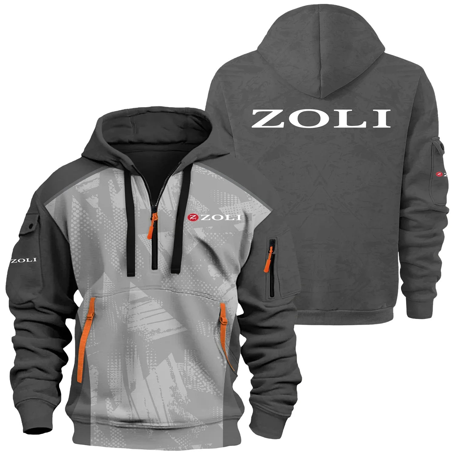 Zoli Exclusive Hoodie Half Zipper OUHU3DHHZ10ZLZ - Zoli Hoodie