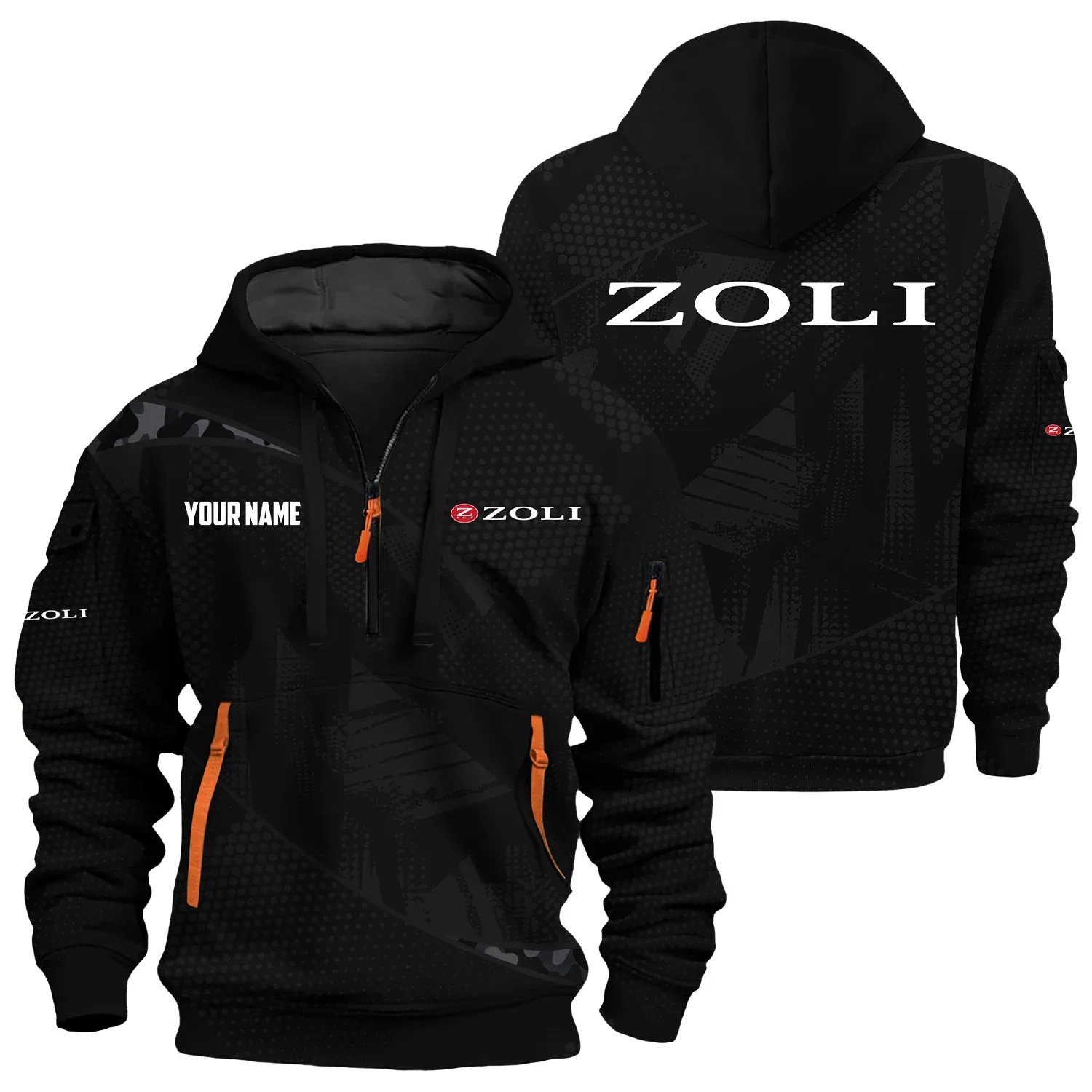 Zoli Exclusive Hoodie Half Zipper OUHU3DHHZ12ZLZ - Zoli Hoodie