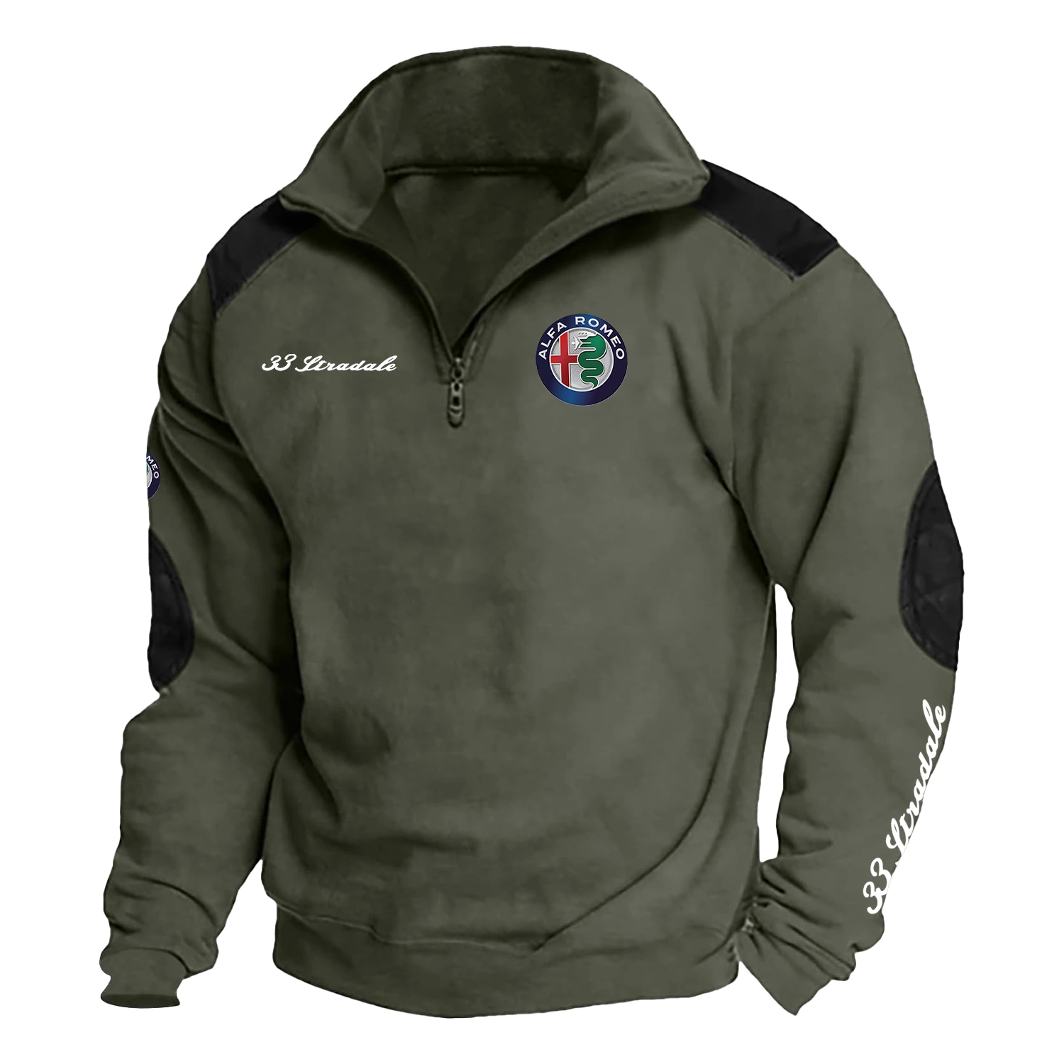 Alfa Romeo 33 Stradale Exclusive Logo Tactical Quarter-Zip Sweatshirt HTSCSAFSTR - Alfa Romeo 33 Stradale Sweatshirt