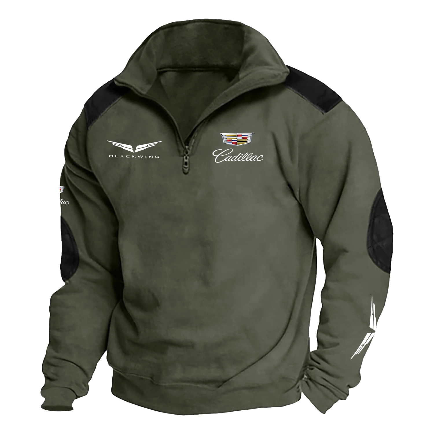 Cadillac CT5-V Blackwing Exclusive Logo Tactical Quarter-Zip Sweatshirt HTSCSCDCT5 - Cadillac CT5-V Blackwing Sweatshirt