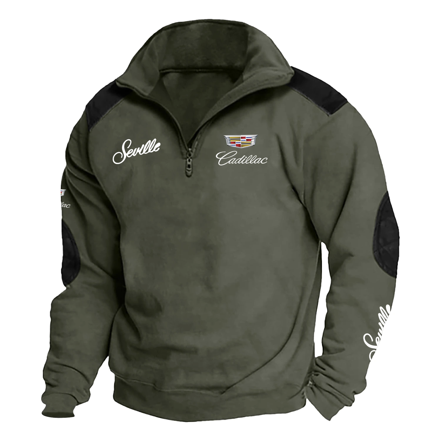 Cadillac SeVille Exclusive Logo Tactical Quarter-Zip Sweatshirt HTSCSCDSEV - Cadillac SeVille Sweatshirt