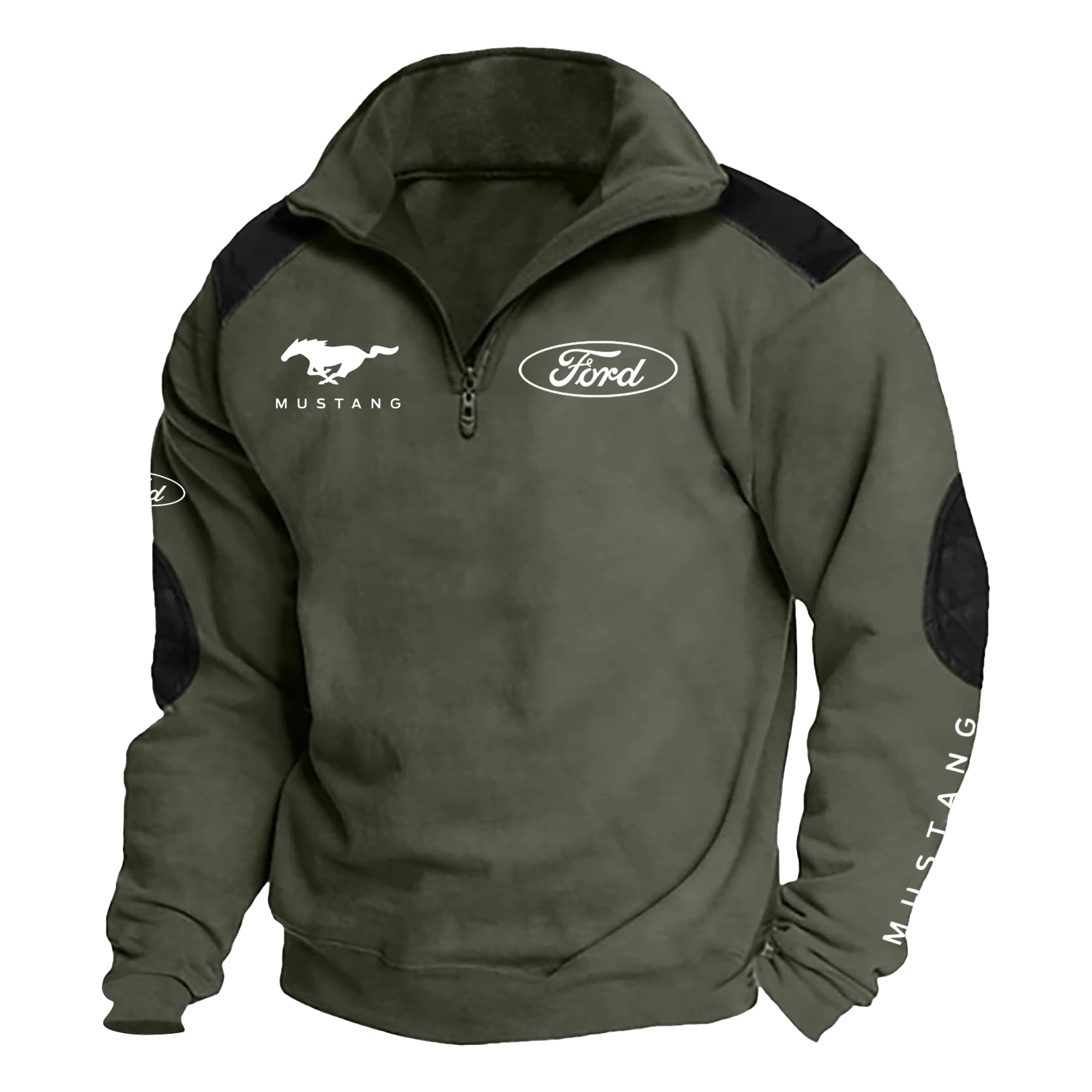 Ford Mustang   Exclusive Logo Tactical Quarter-Zip Sweatshirt HTSCSF1MUS - Ford Mustang   Sweatshirt