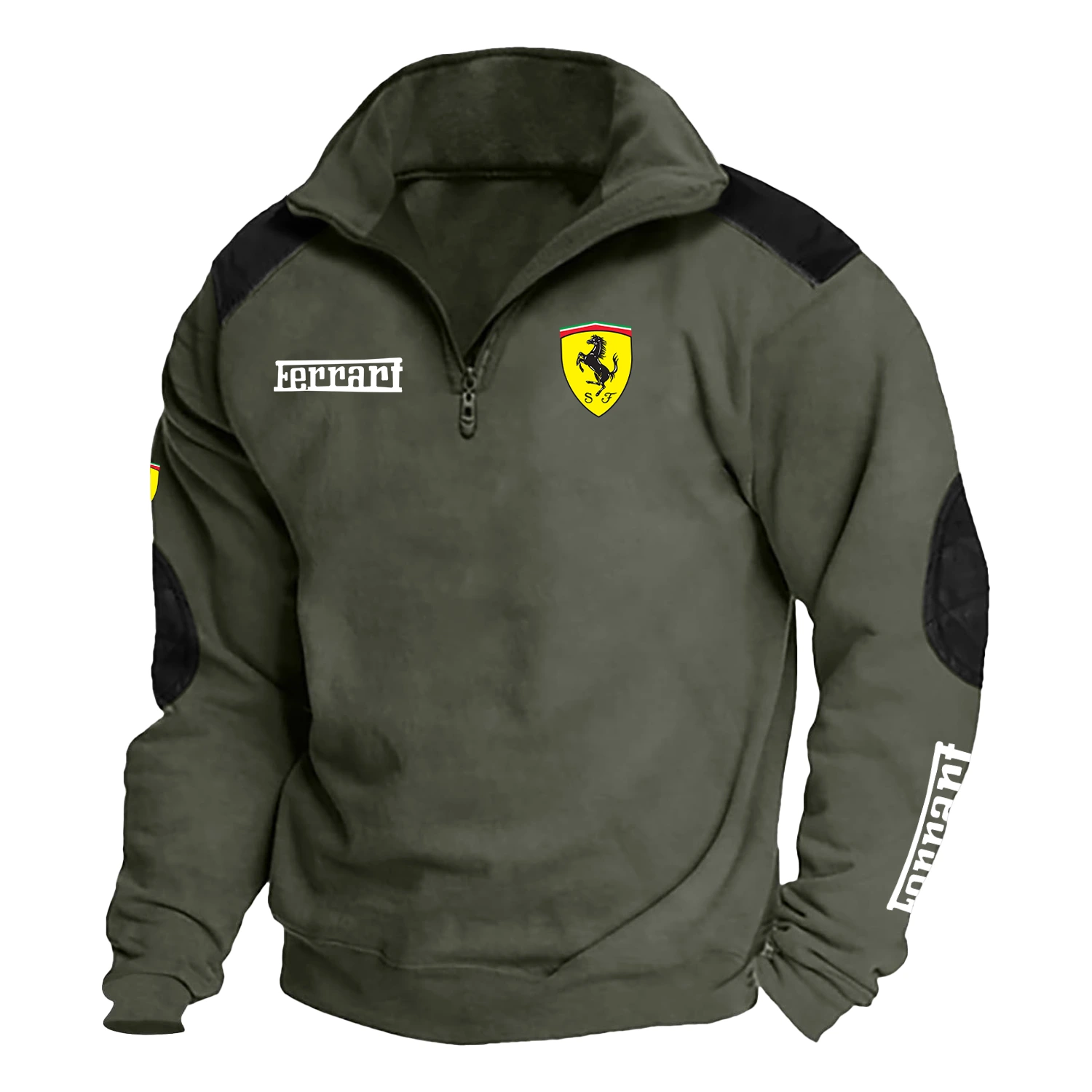 Ferrari 166 Inter  Exclusive Logo Tactical Quarter-Zip Sweatshirt HTSCSFIINR - Ferrari 166 Inter  Sweatshirt