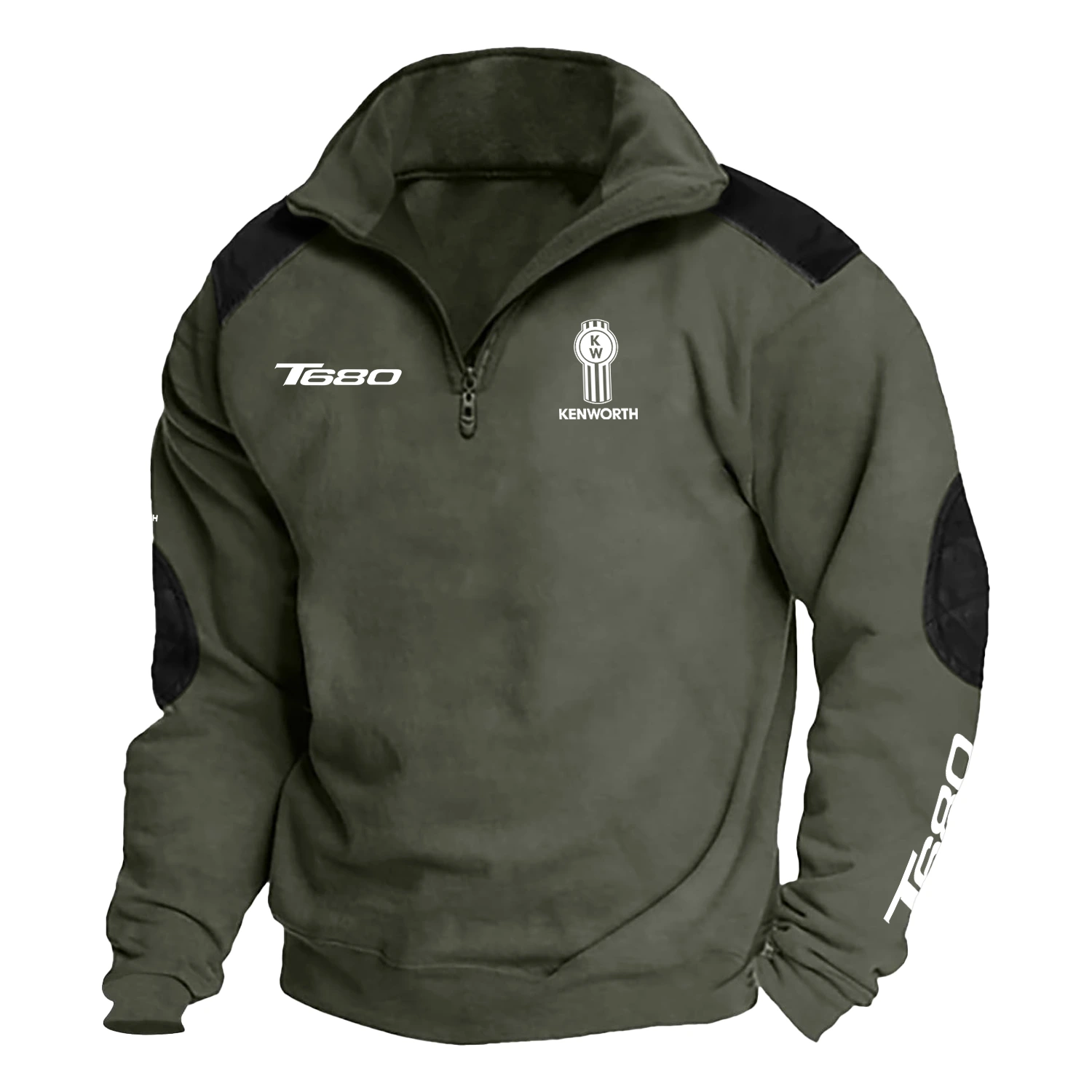 Kenworth T680   Exclusive Logo Tactical Quarter-Zip Sweatshirt HTSCSKWT680 - Kenworth T680   Sweatshirt