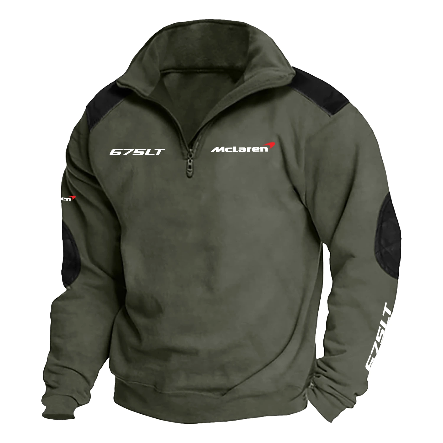 McLaren 675LT   Exclusive Logo Tactical Quarter-Zip Sweatshirt HTSCSMcL675 - McLaren 675LT   Sweatshirt