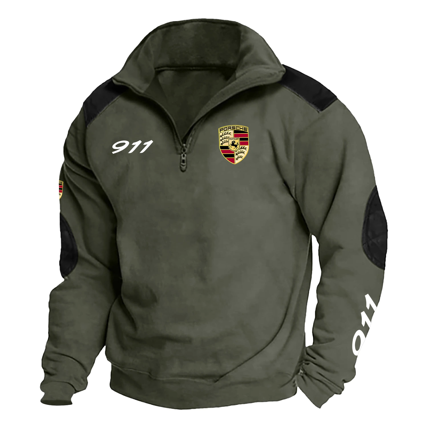 Porsche 911   Exclusive Logo Tactical Quarter-Zip Sweatshirt HTSCSPOS911 - Porsche 911   Sweatshirt