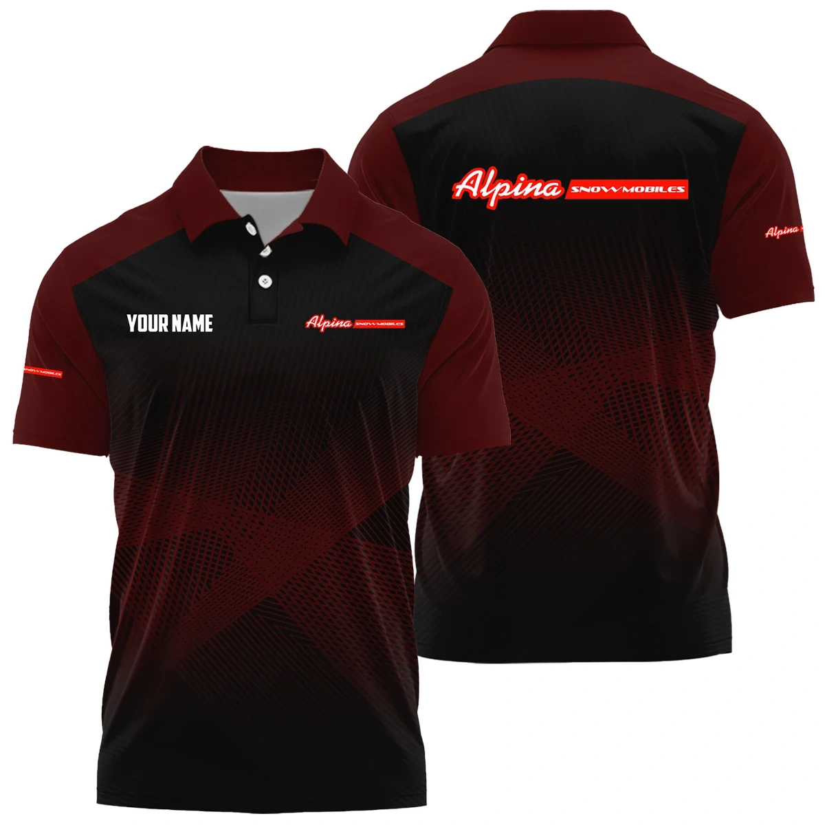 Alpina Snowmobiles Exclusive Logo Polo Shirt NBSGPLTS090102ASZ - Alpina Snowmobiles Polo Shirt