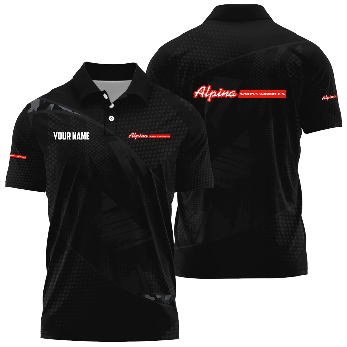 Alpina Snowmobiles Exclusive Logo Polo Shirt NBSGPLTS090112ASZ - Alpina Snowmobiles Polo Shirt