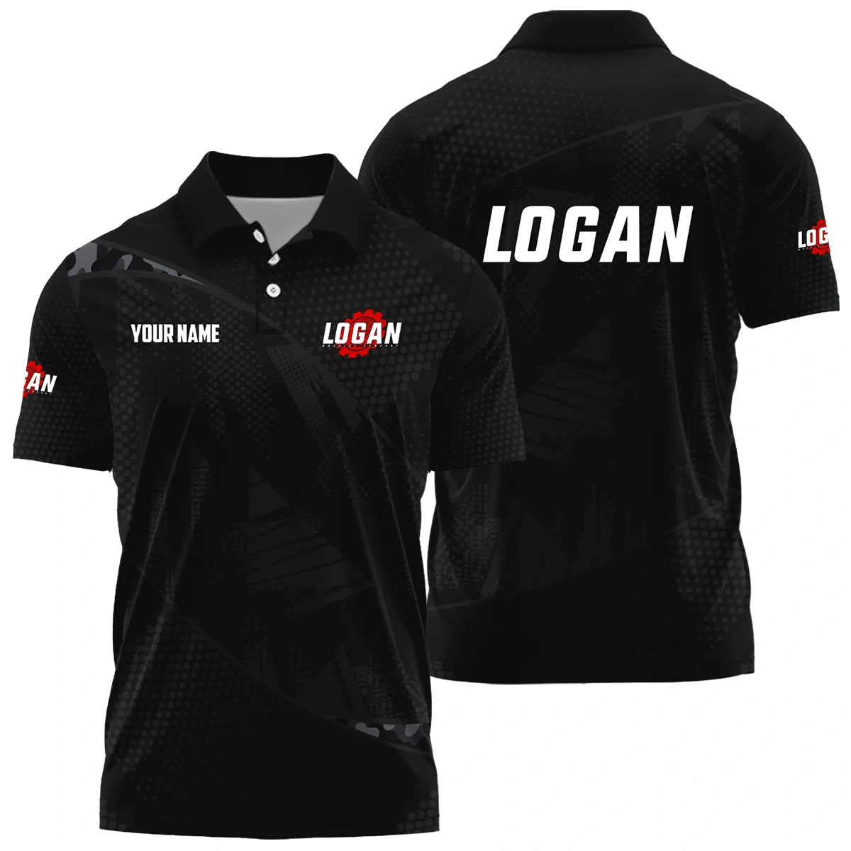 Logan Machine Company Exclusive Logo Polo Shirt NBSGPLTS090112LMZ - Logan Machine Company Polo Shirt