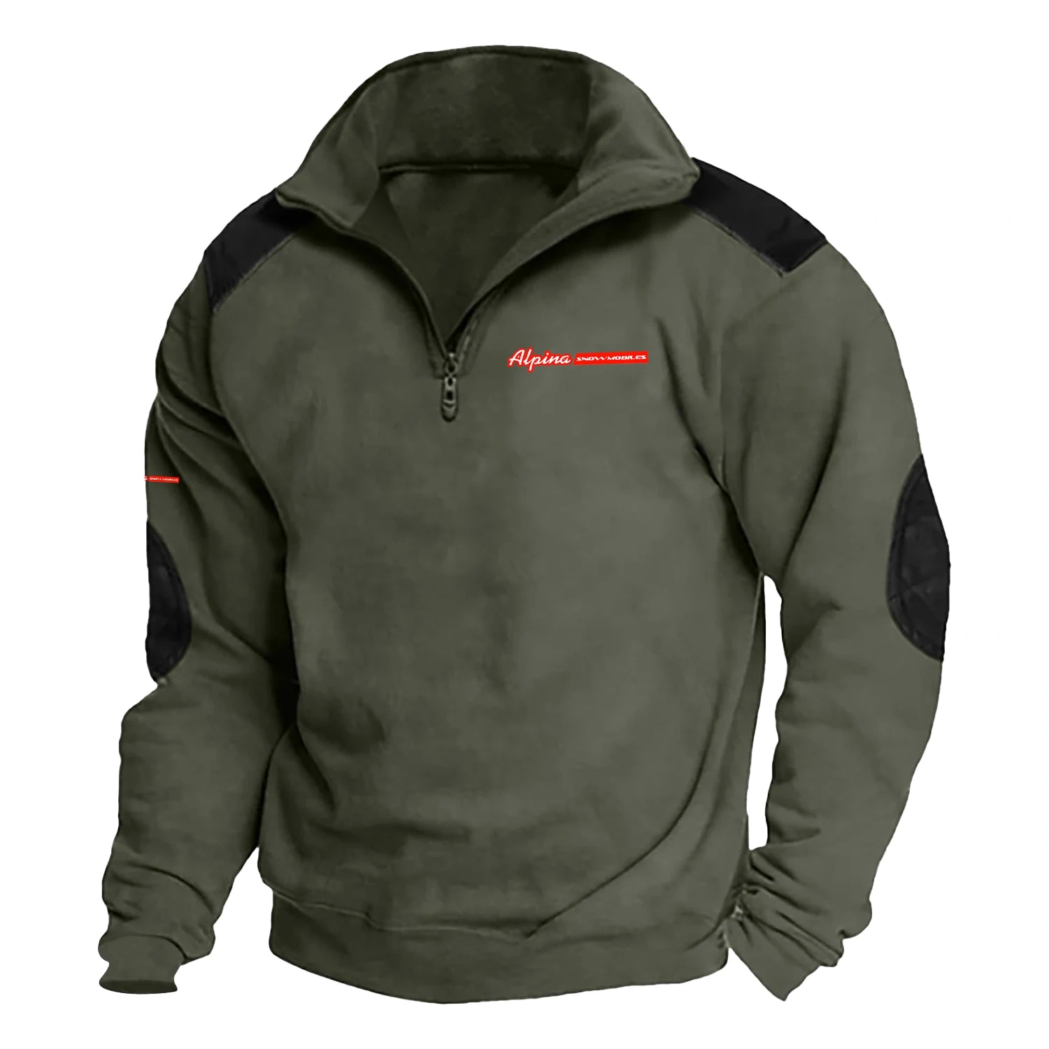 Alpina Snowmobiles Exclusive Logo Tactical Quarter-Zip Sweatshirt NBSGSCS0901ASZ - Alpina Snowmobiles Sweatshirt