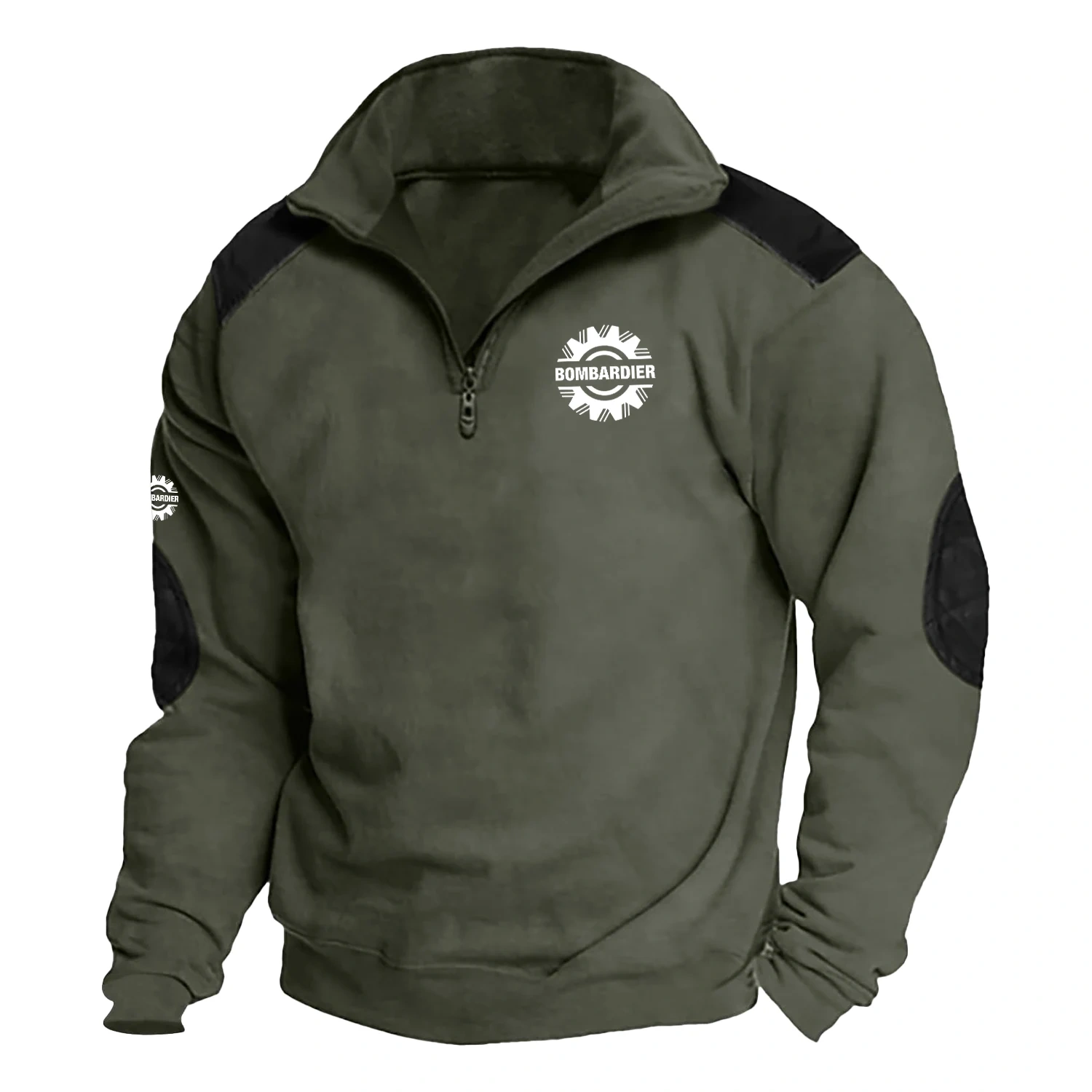 Bombardier Exclusive Logo Tactical Quarter-Zip Sweatshirt NBSGSCS0901BBZ - Bombardier Sweatshirt