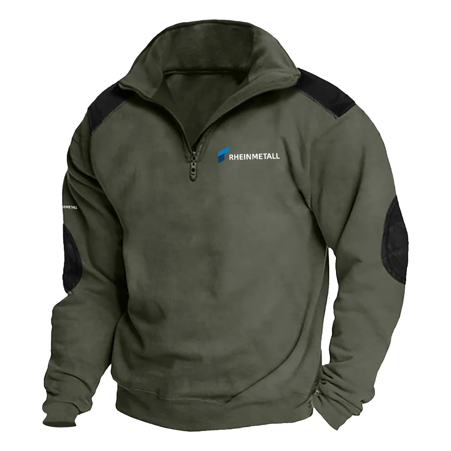Rheinmetall Exclusive Logo Tactical Quarter-Zip Sweatshirt NBTVSCS1001RNZ - Rheinmetall Sweatshirt