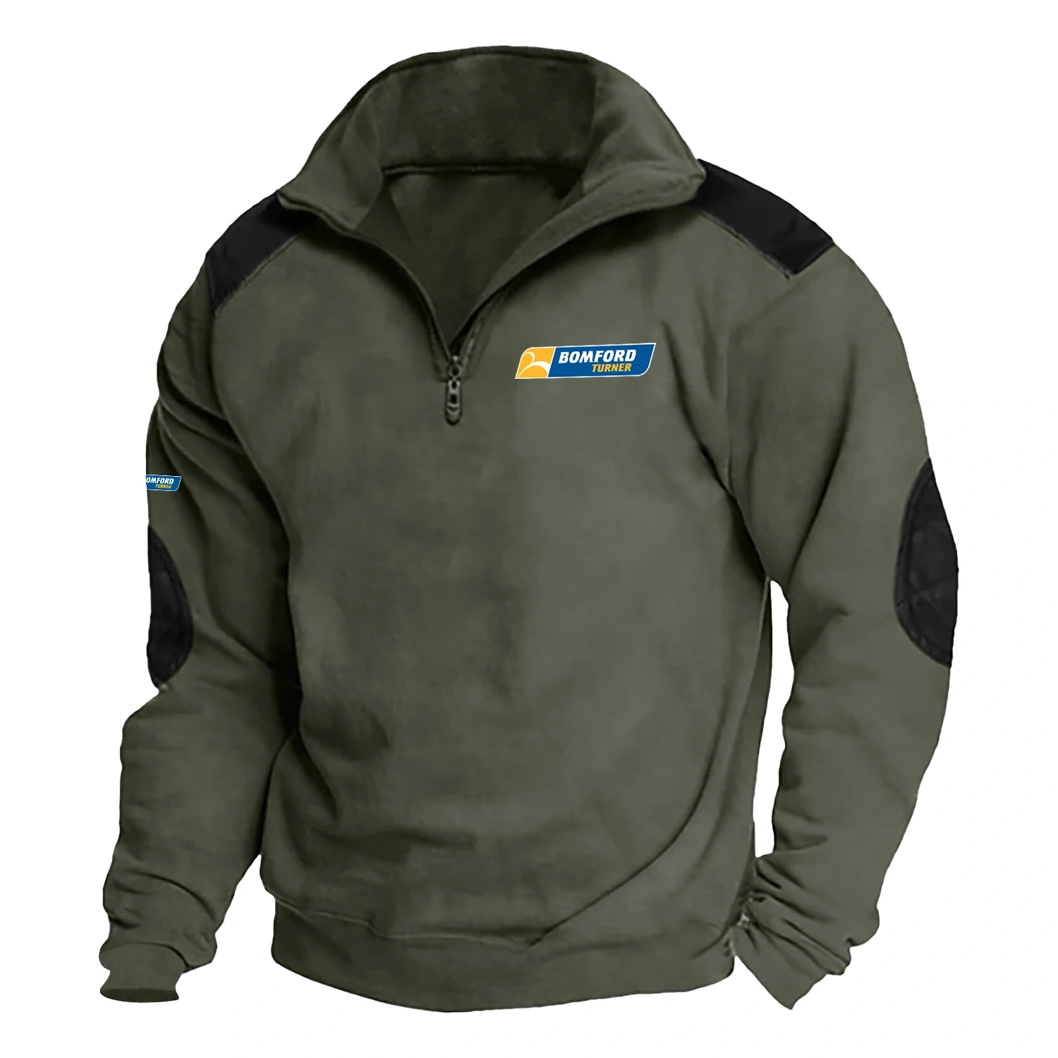 Bomford Turner Exclusive Logo Tactical Quarter-Zip Sweatshirt NBVMSCS1401BTZ - Bomford Turner Sweatshirt