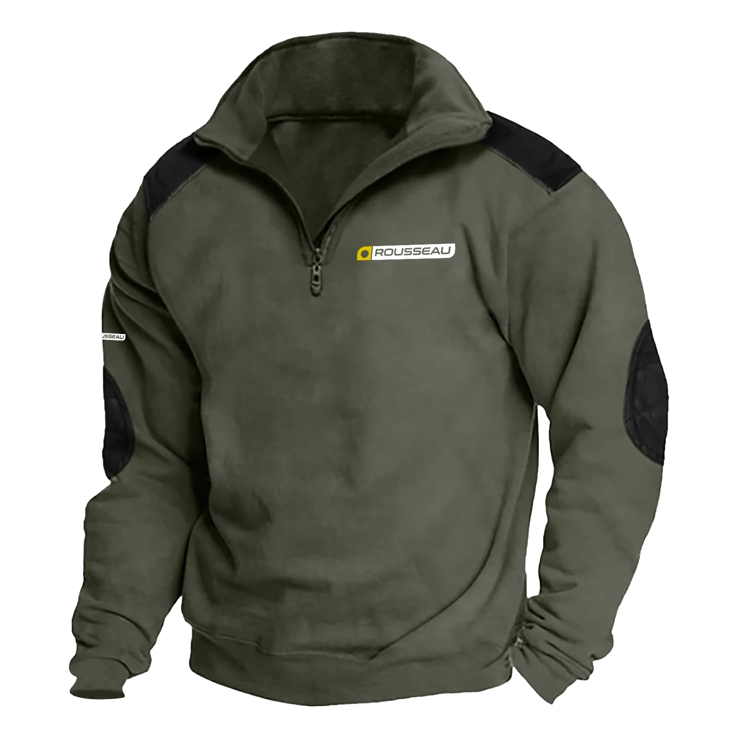 Rousseau Exclusive Logo Tactical Quarter-Zip Sweatshirt NBVMSCS1401ROZ - Rousseau Sweatshirt