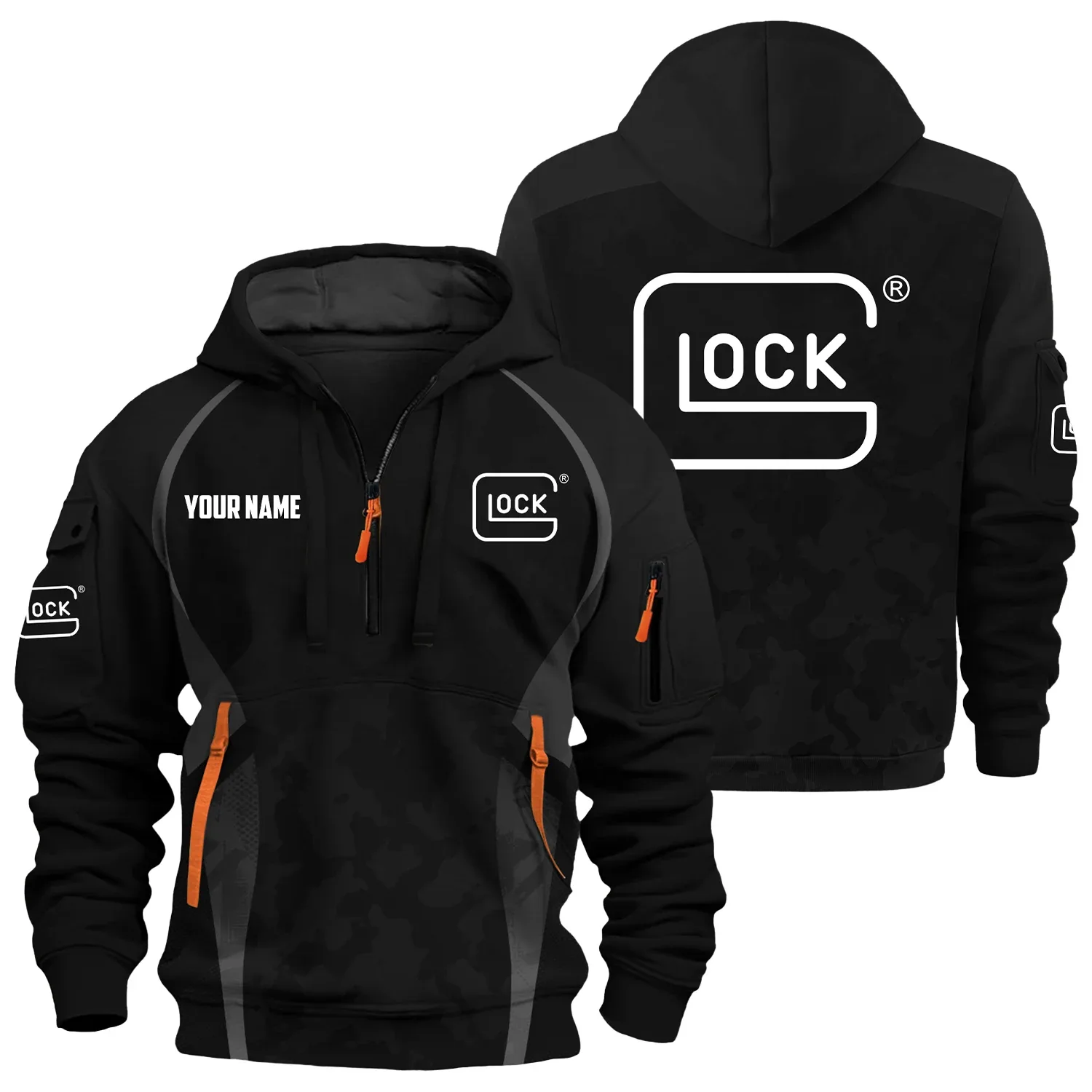 Glock Exclusive Hoodie Half Zipper OUHU3DHHZ13GOZ