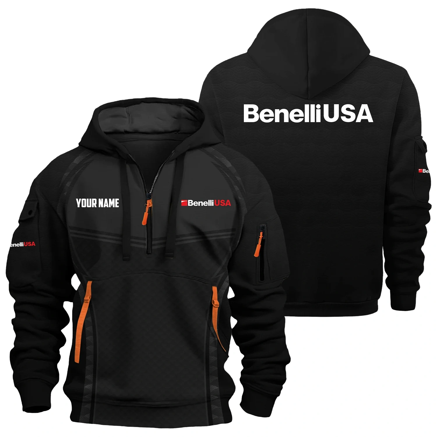 Benelli USA Exclusive Hoodie Half Zipper OUHU3DHHZ14BUZ