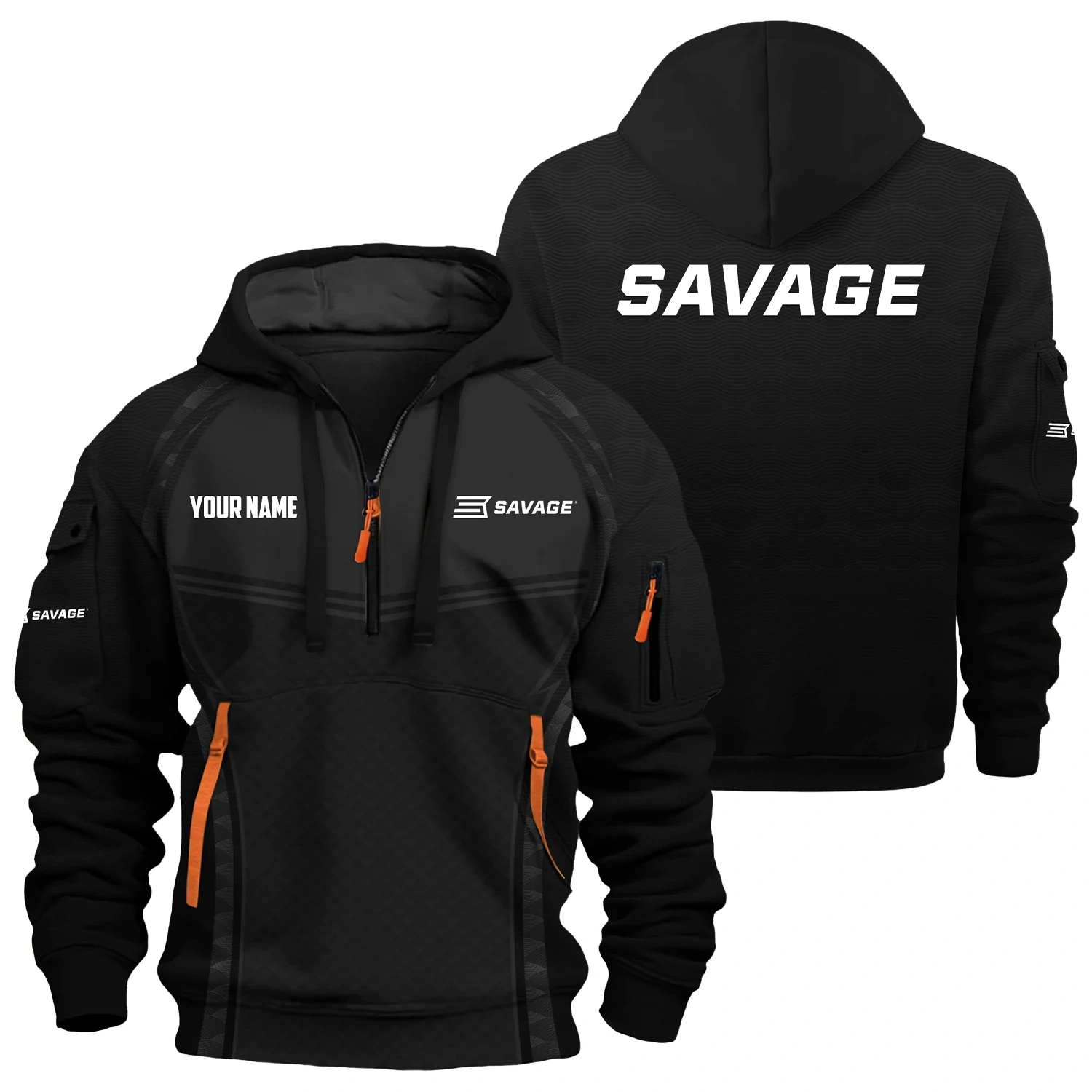 Savage Arms Exclusive Hoodie Half Zipper OUHU3DHHZ14SAZ