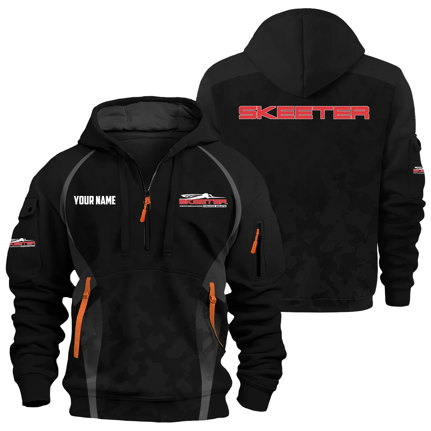 Skeeter Exclusive Hoodie Half Zipper TTFSHHZ3D081913STZ