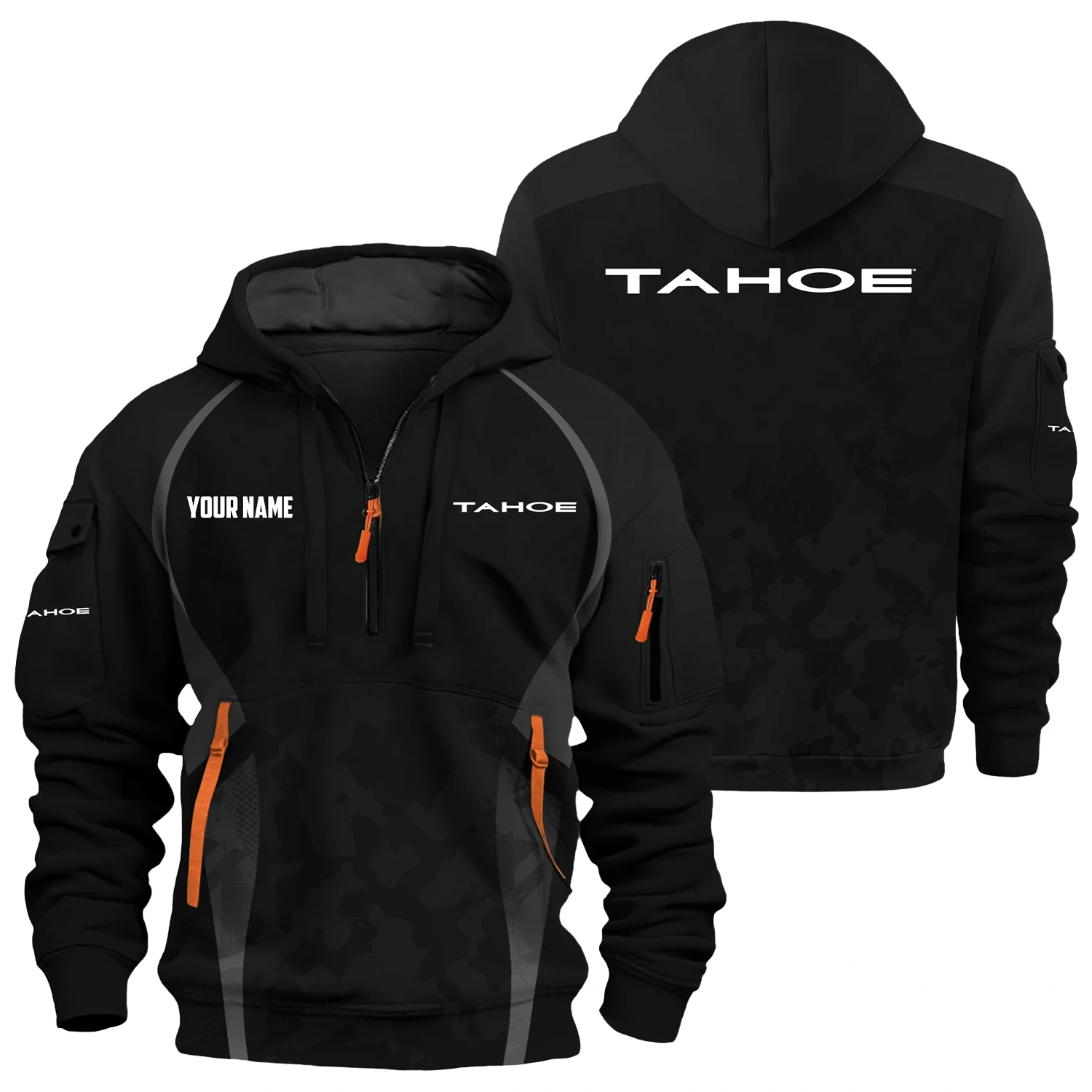 Tahoe Exclusive Hoodie Half Zipper TTFSHHZ3D081913TAZ