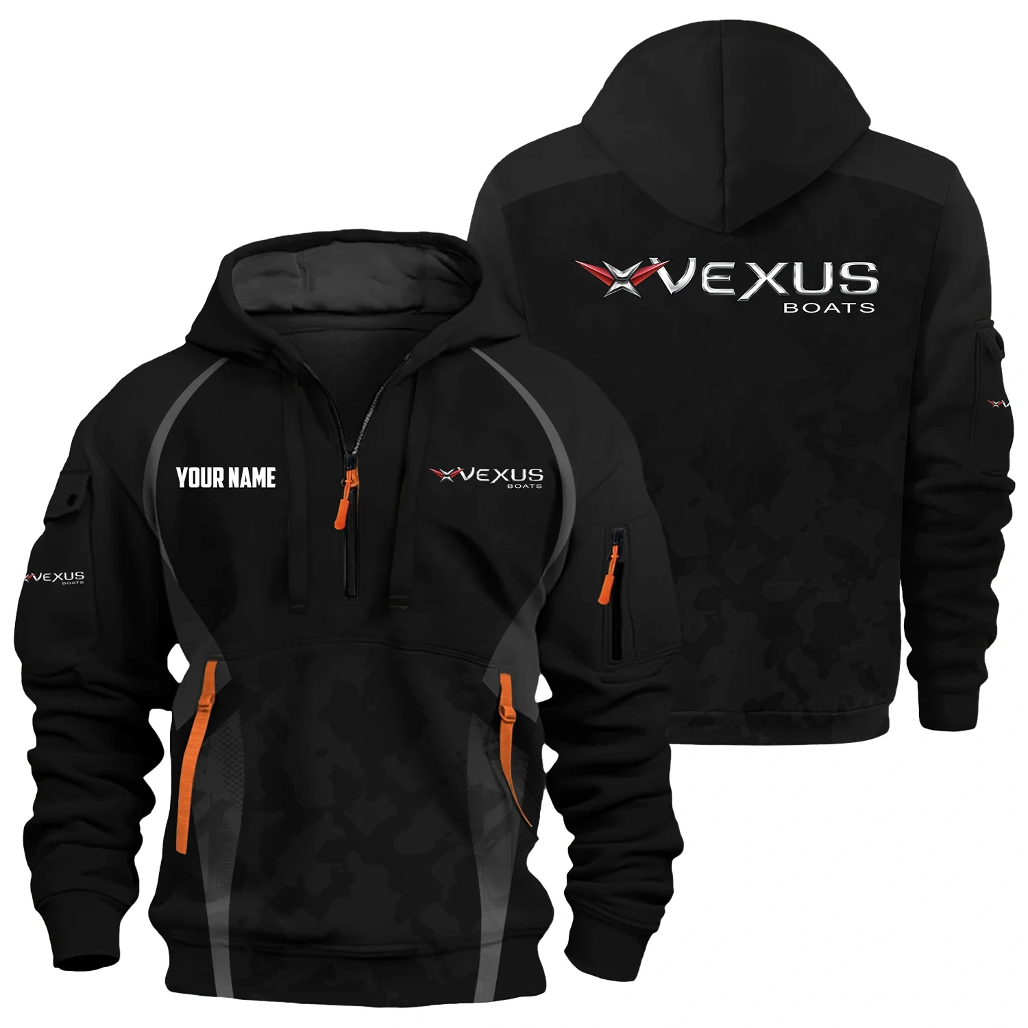 Vexus Exclusive Hoodie Half Zipper TTFSHHZ3D081913VBZ
