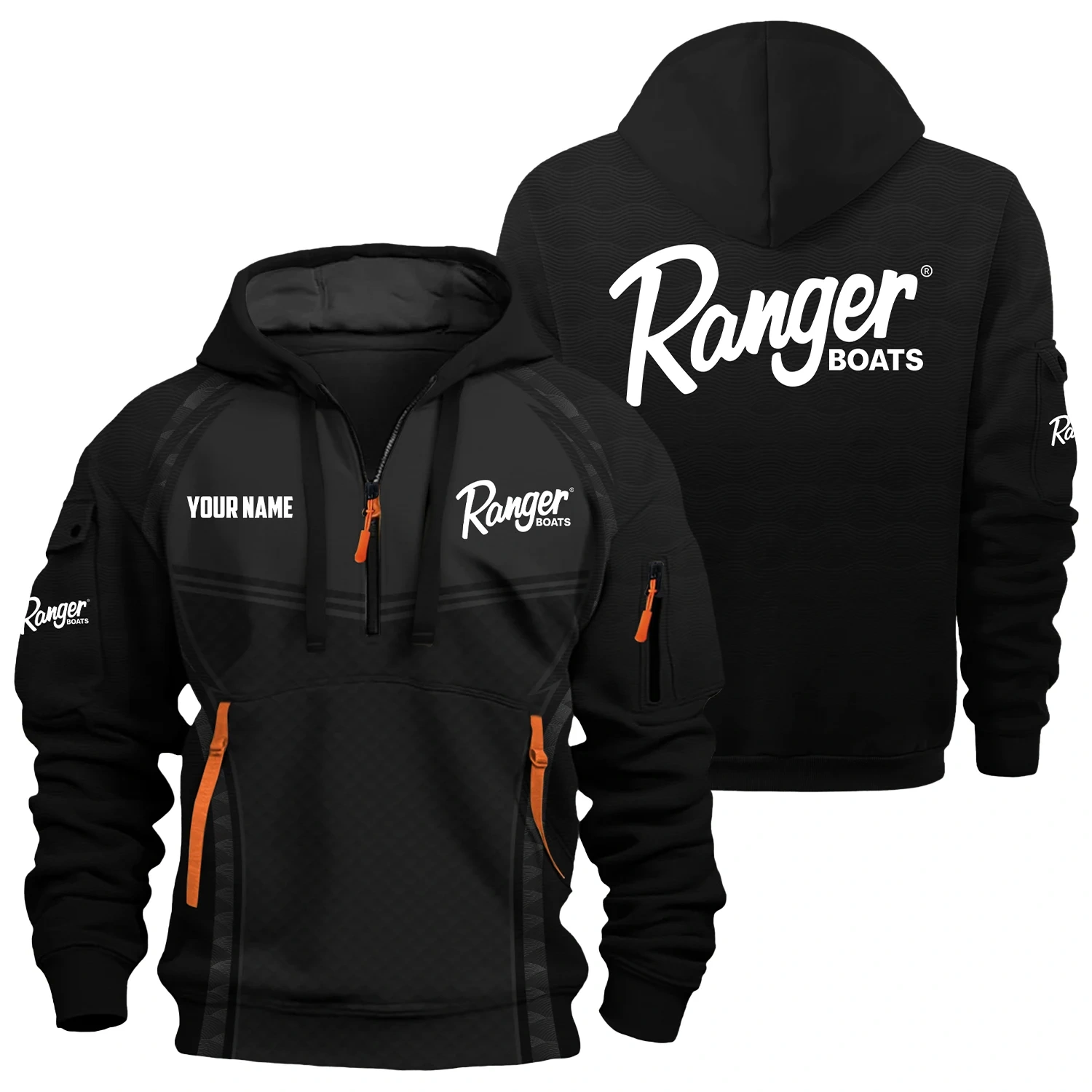 Ranger Exclusive Hoodie Half Zipper TTFSHHZ3D081914RBZ