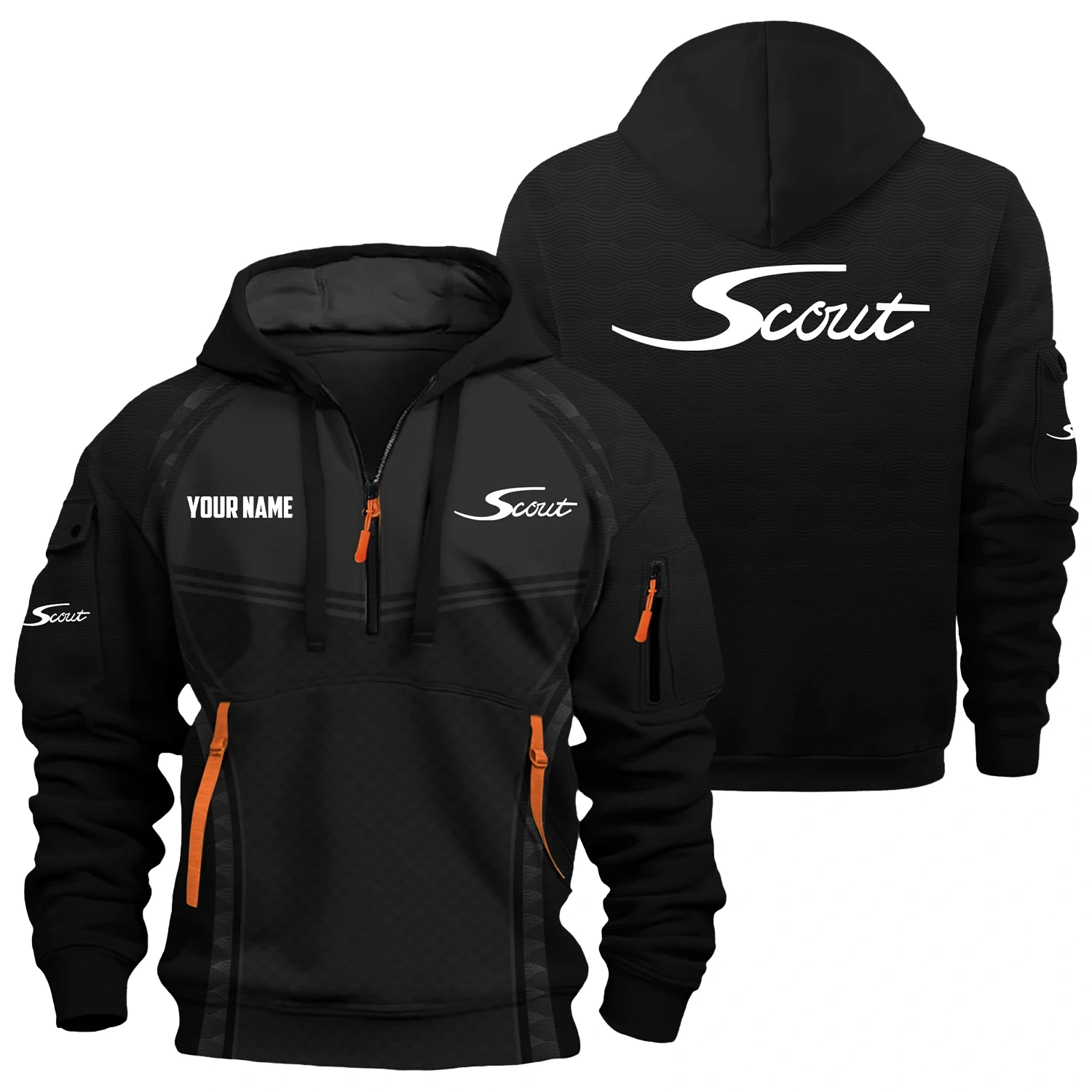 Scout Exclusive Hoodie Half Zipper TTFSHHZ3D081914SSZ