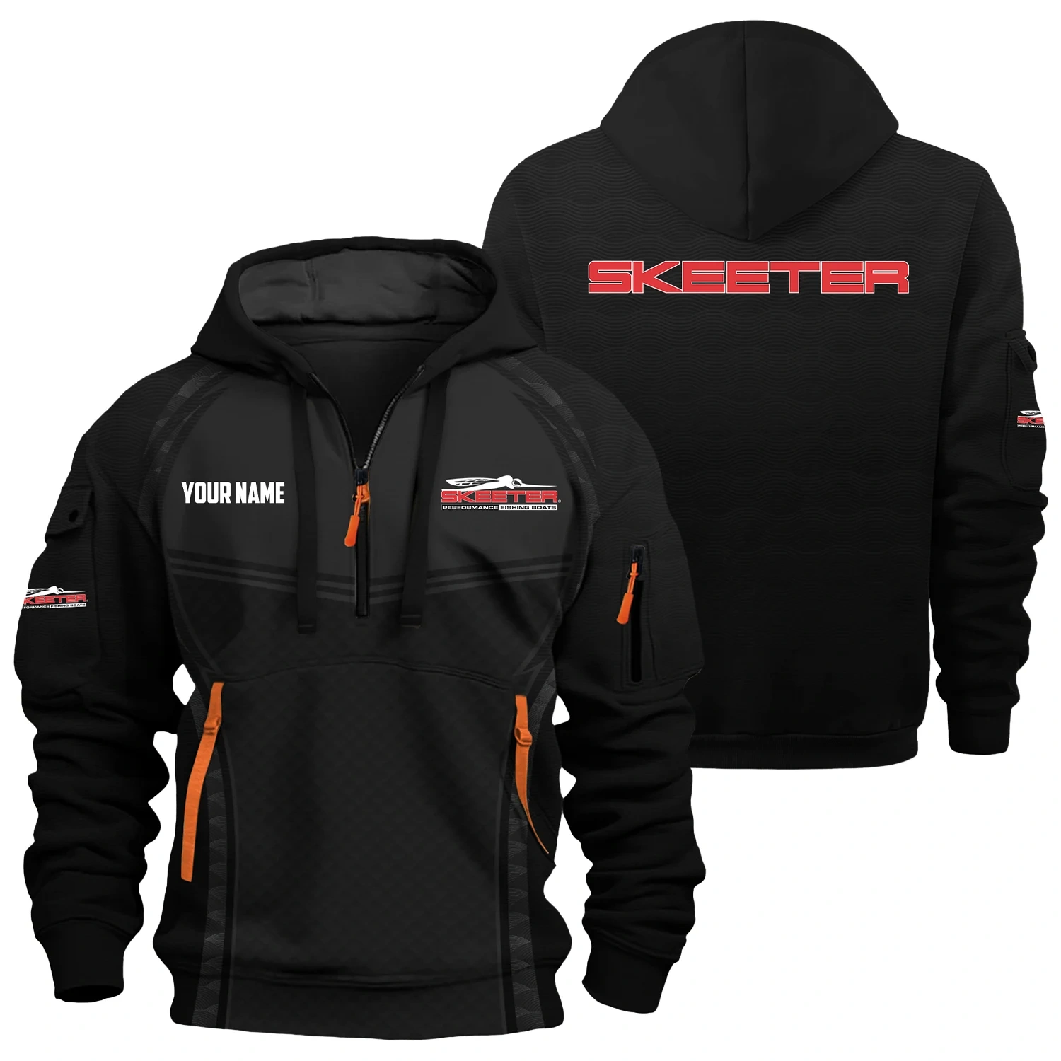 Skeeter Exclusive Hoodie Half Zipper TTFSHHZ3D081914STZ