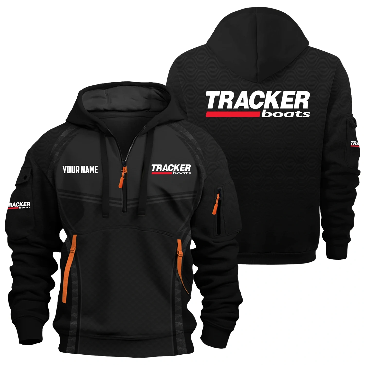 Tracker Exclusive Hoodie Half Zipper TTFSHHZ3D081914TRZ