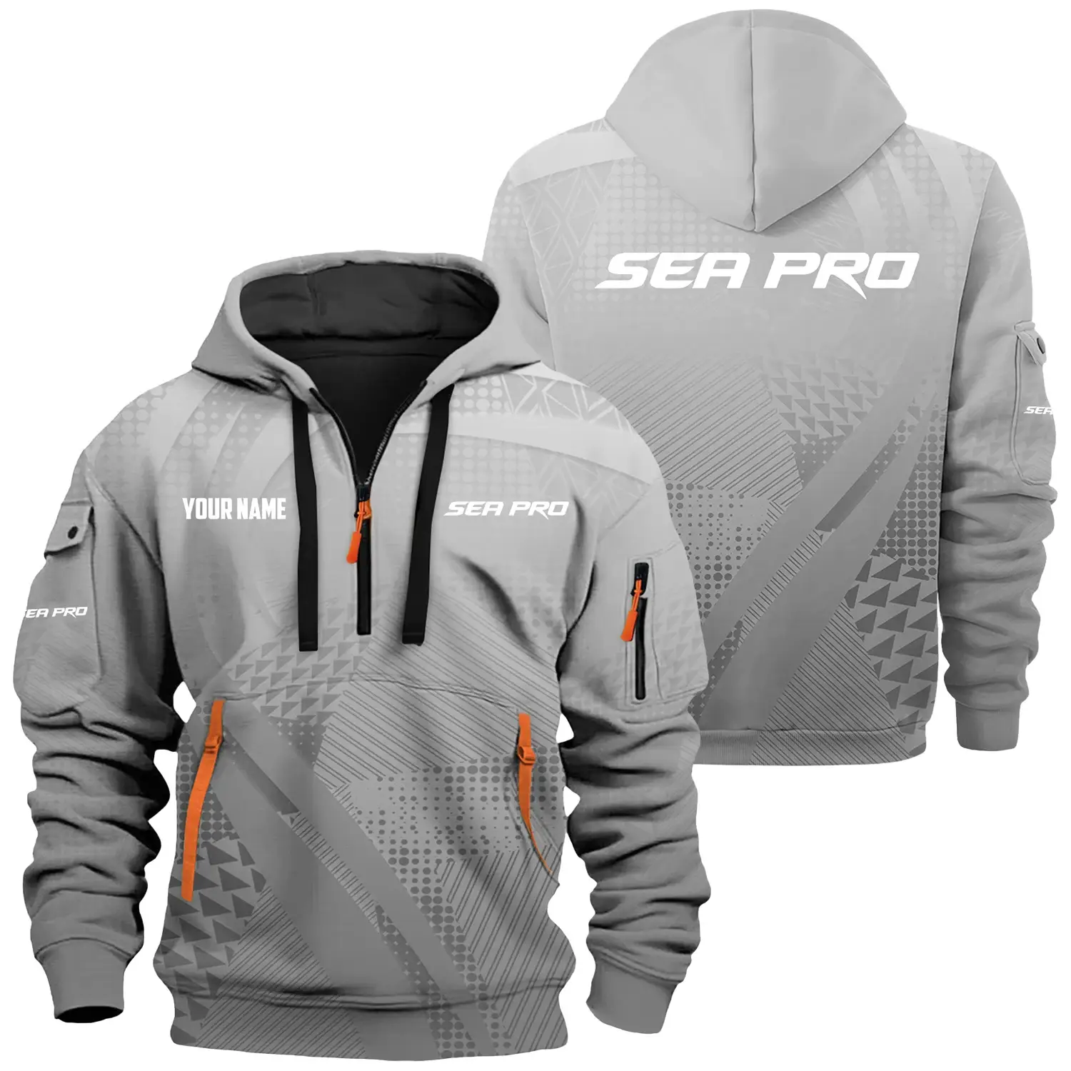 Sea Pro Exclusive Hoodie Half Zipper TTFSHHZ3D0819A07SPZ