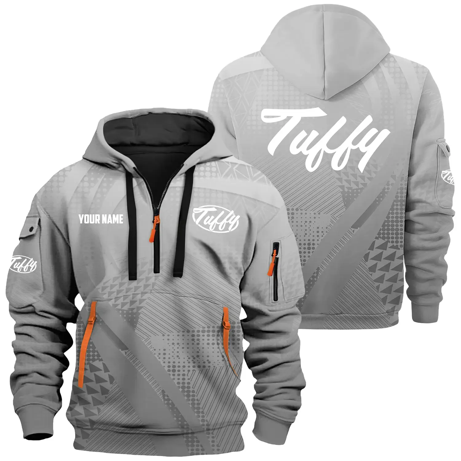 Tuffy Exclusive Hoodie Half Zipper TTFSHHZ3D0819A07TUZ