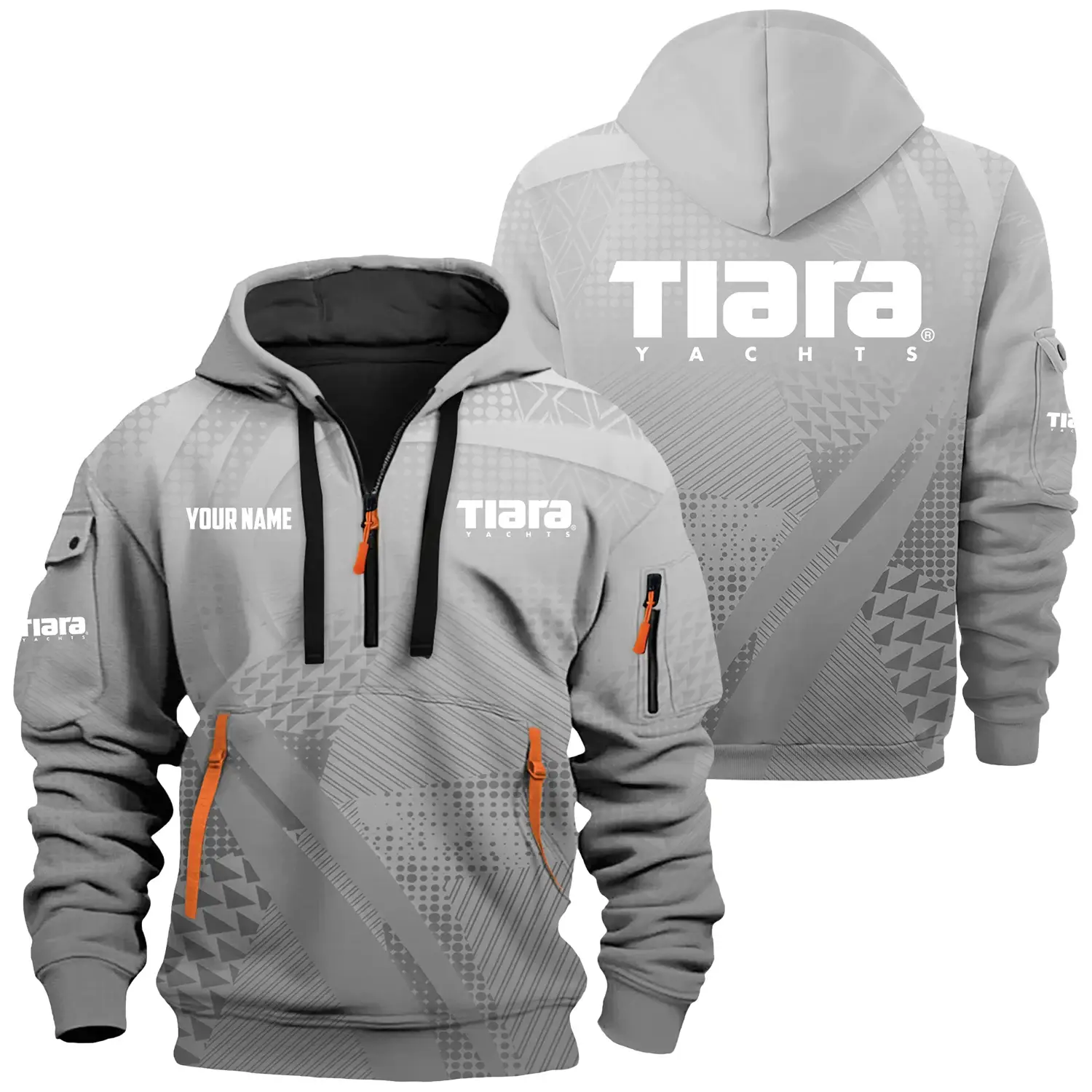 Tiara Yachts Exclusive Hoodie Half Zipper TTFSHHZ3D0819A07TYZ