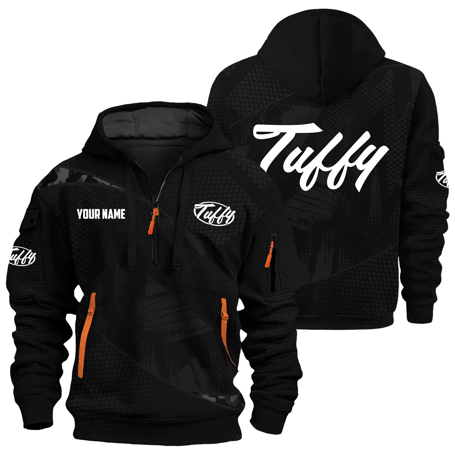 Tuffy Exclusive Hoodie Half Zipper TTFSHHZ3D0819A12TUZ