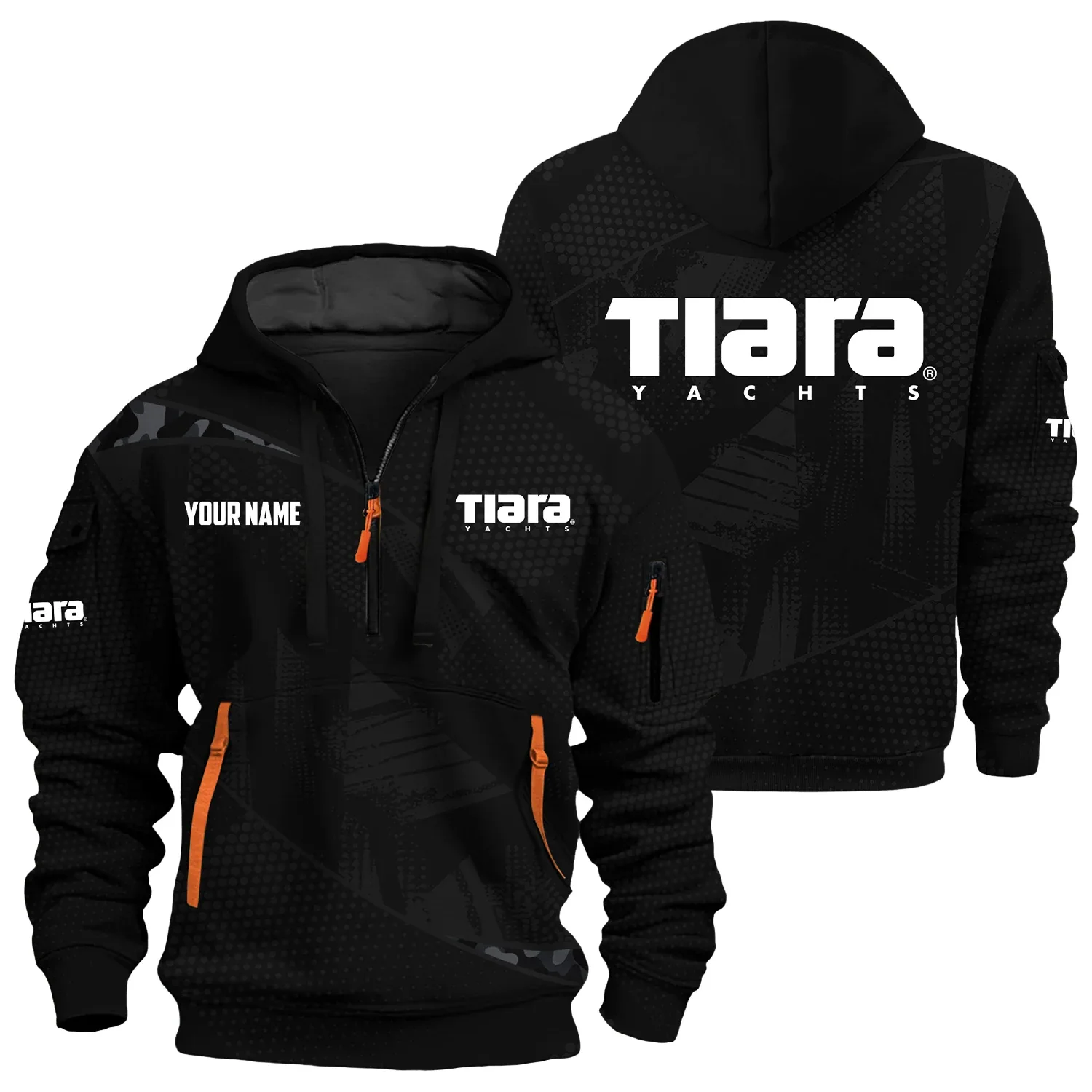 Tiara Yachts Exclusive Hoodie Half Zipper TTFSHHZ3D0819A12TYZ