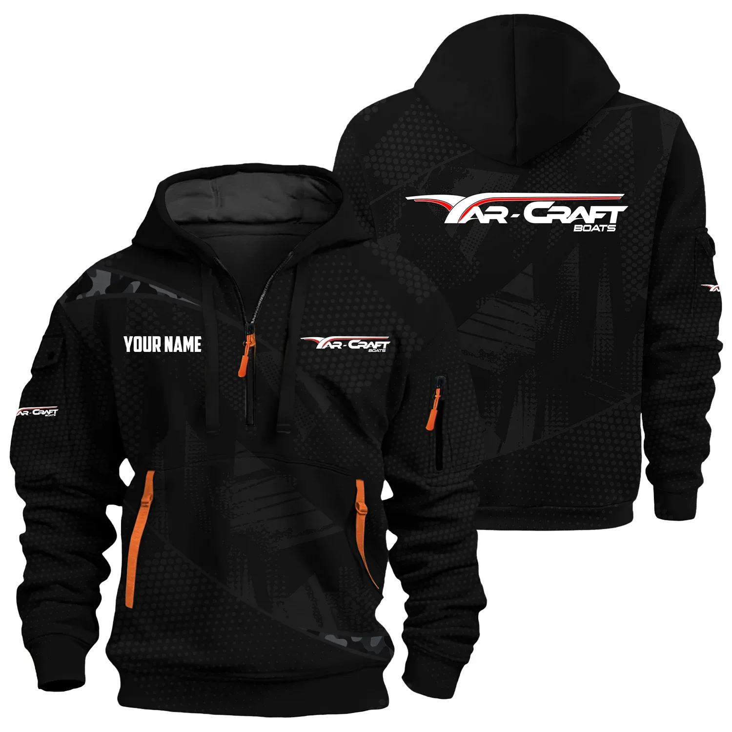 Yar-Craft Exclusive Hoodie Half Zipper TTFSHHZ3D0819A12YCZ