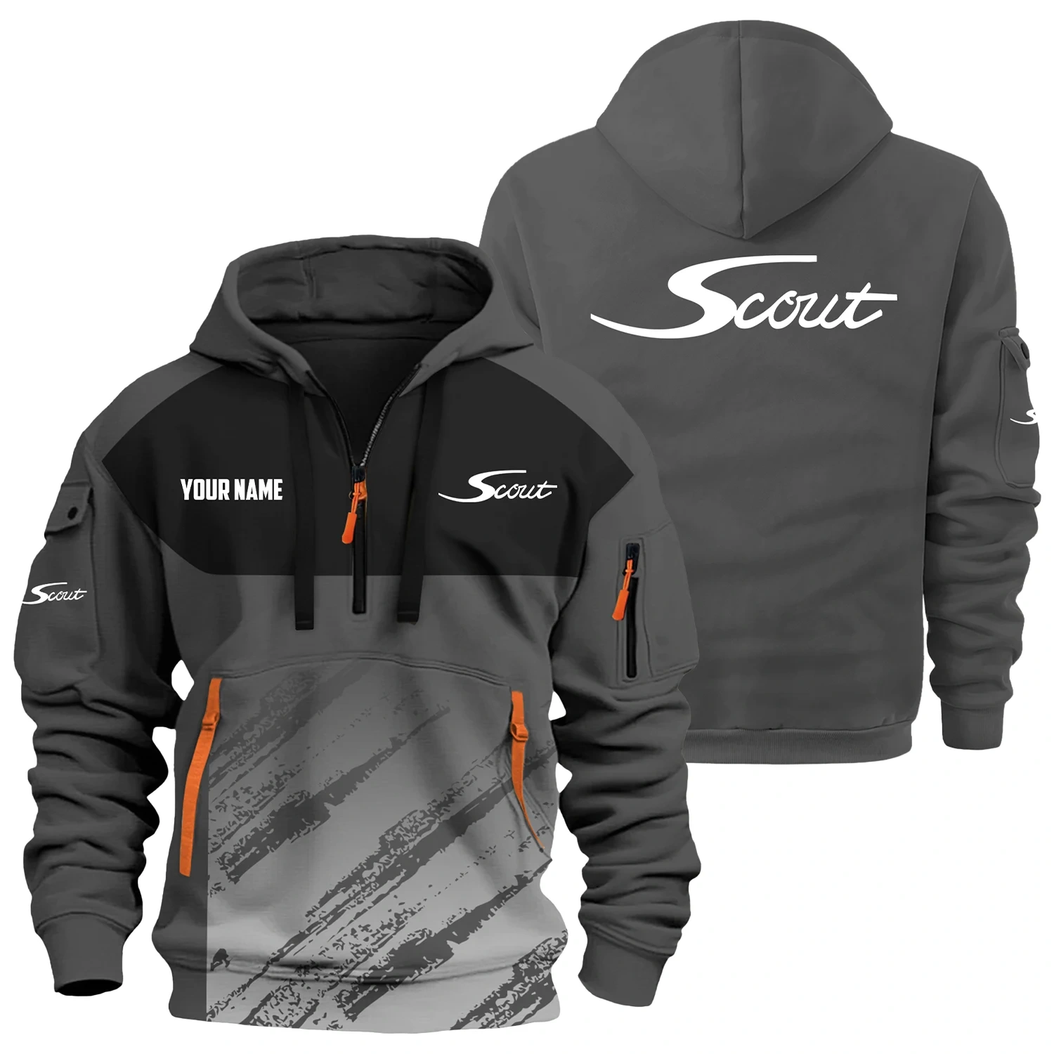Scout Exclusive Hoodie Half Zipper TTFSHHZ3D0819C04SSZ