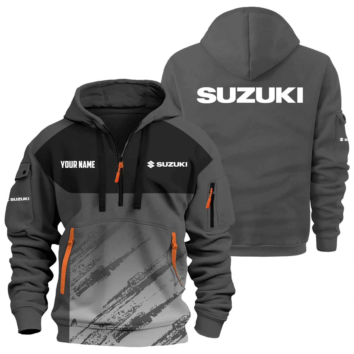 Suzuki Exclusive Hoodie Half Zipper TTFSHHZ3D0819C04SUZ