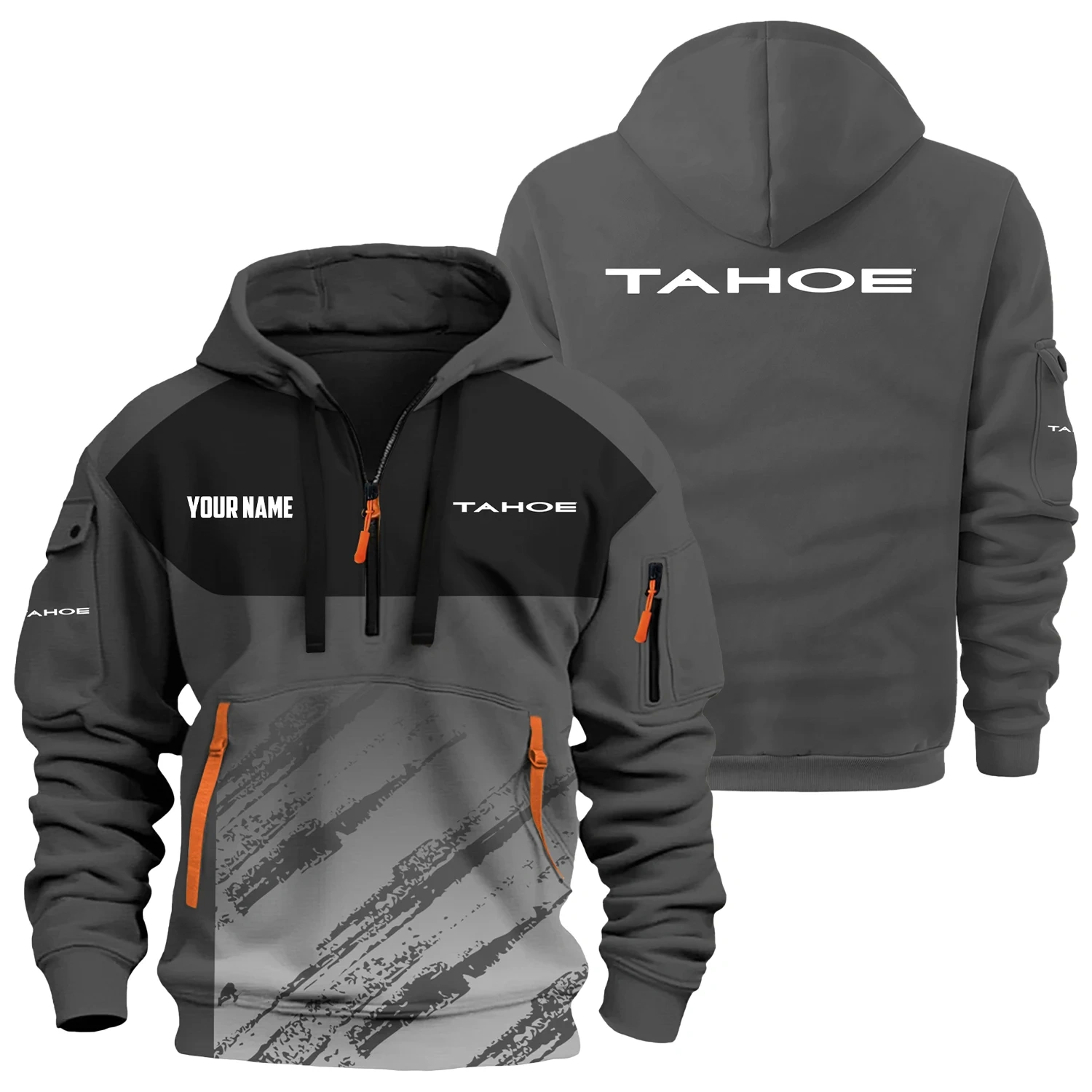 Tahoe Exclusive Hoodie Half Zipper TTFSHHZ3D0819C04TAZ