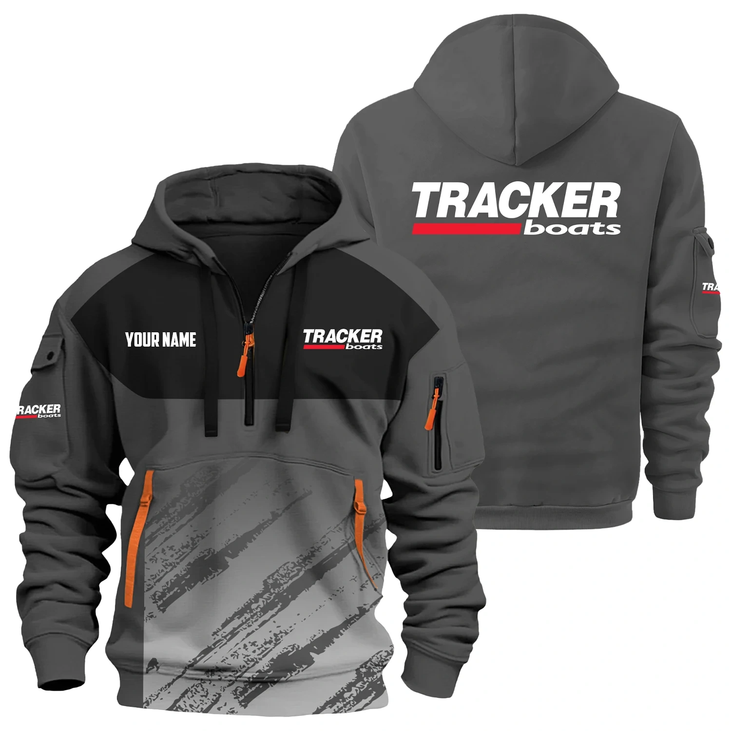 Tracker Exclusive Hoodie Half Zipper TTFSHHZ3D0819C04TRZ