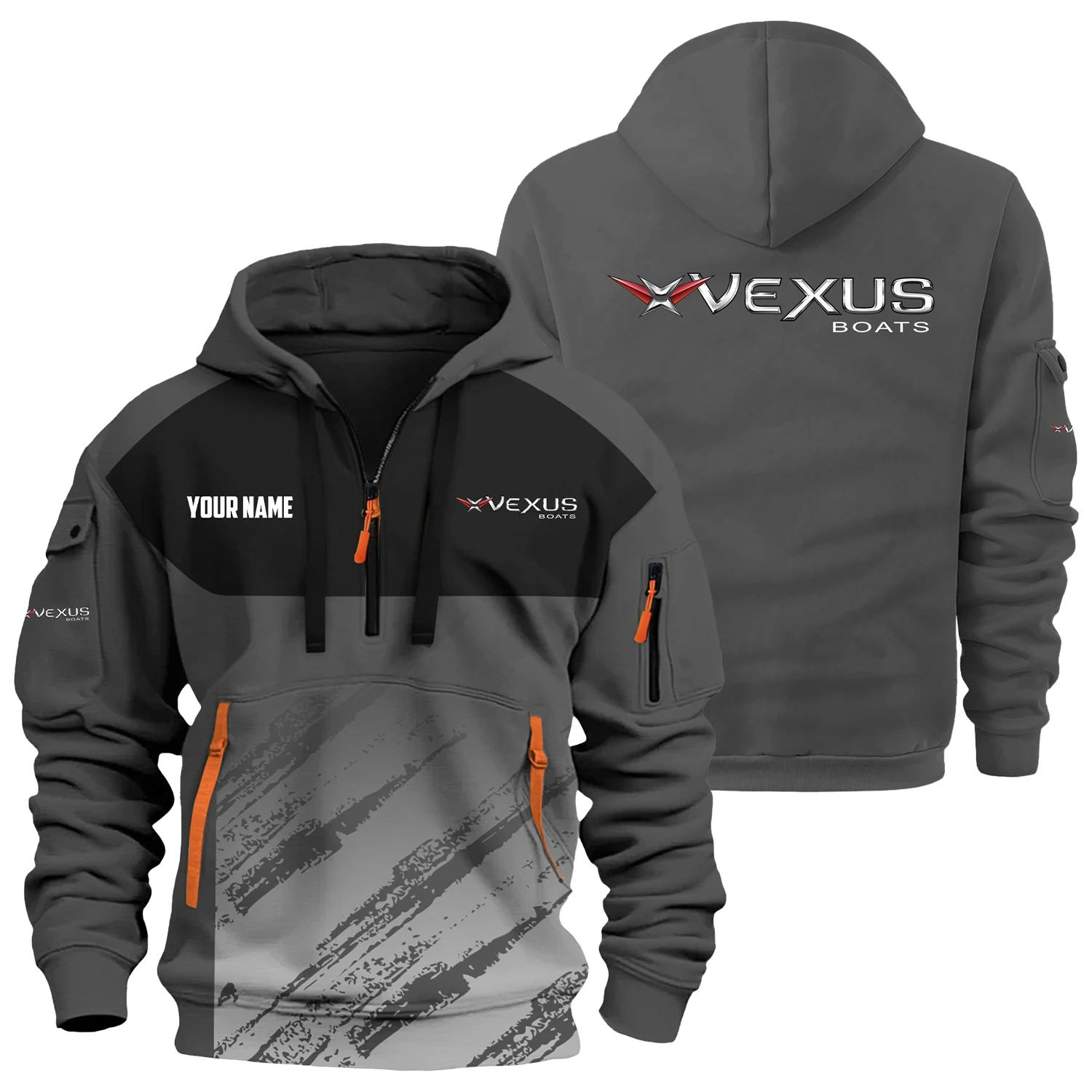 Vexus Exclusive Hoodie Half Zipper TTFSHHZ3D0819C04VBZ