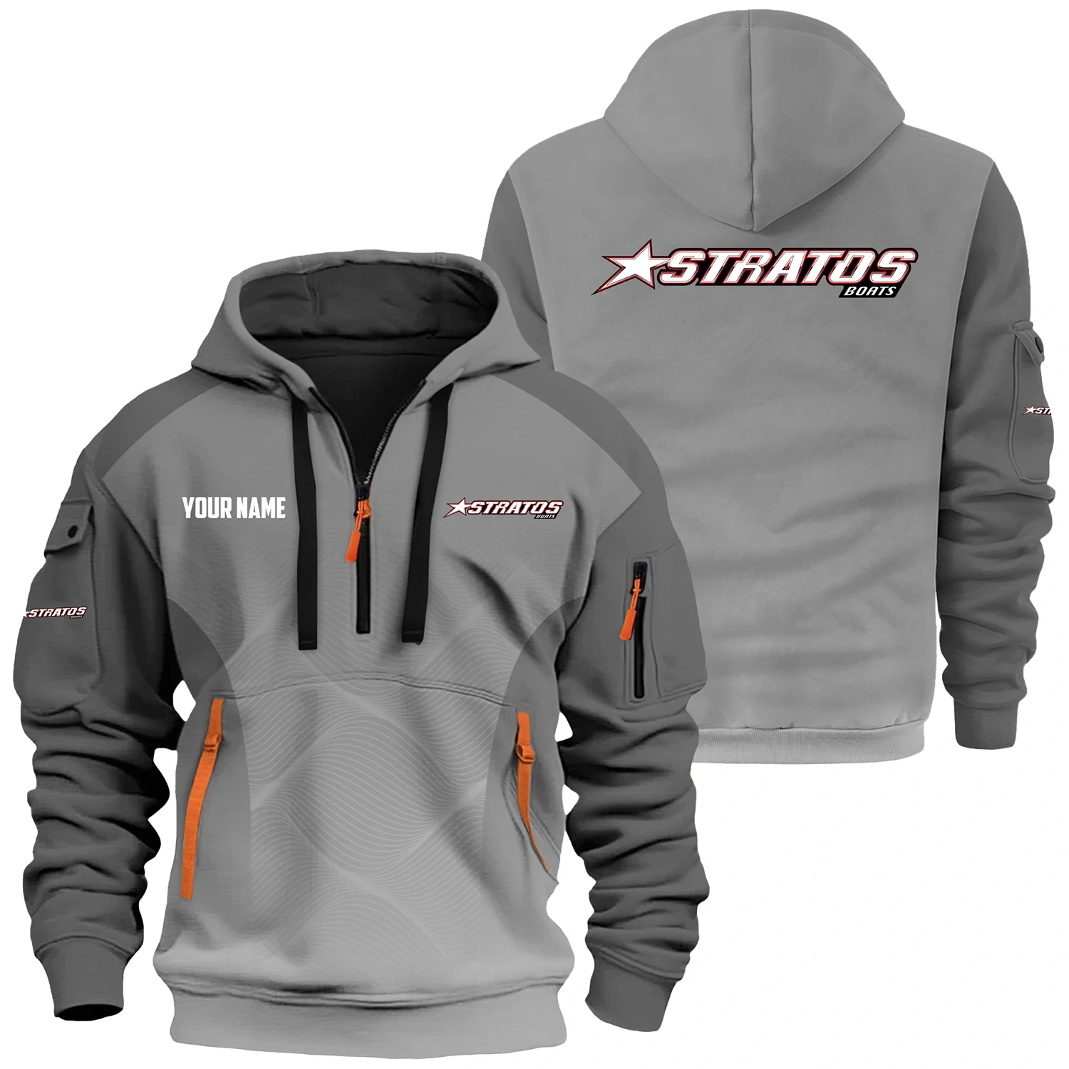 Stratos Exclusive Hoodie Half Zipper TTFSHHZ3D0819C05SAZ
