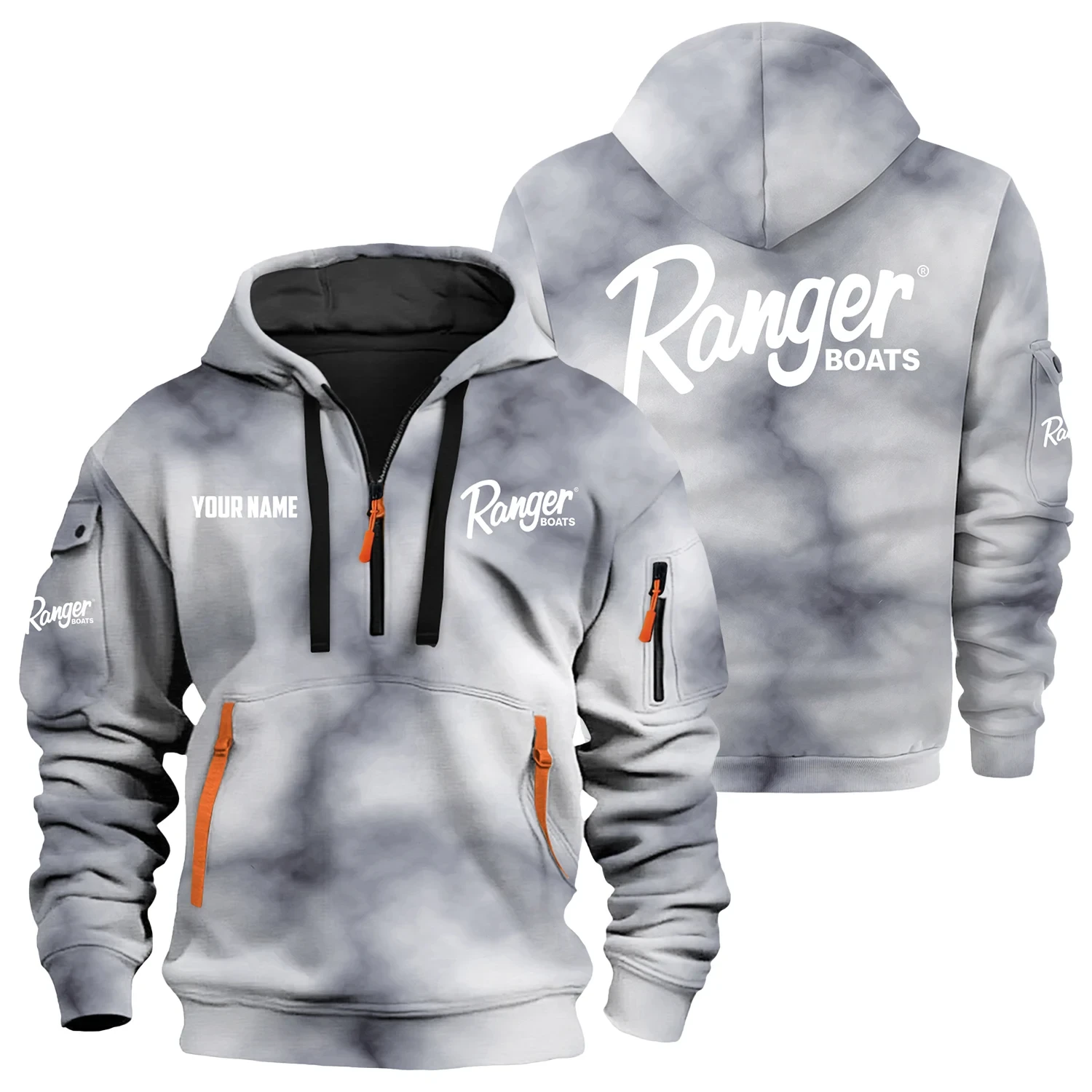 Ranger Exclusive Hoodie Half Zipper TTFSHHZ3D0819C06RBZ